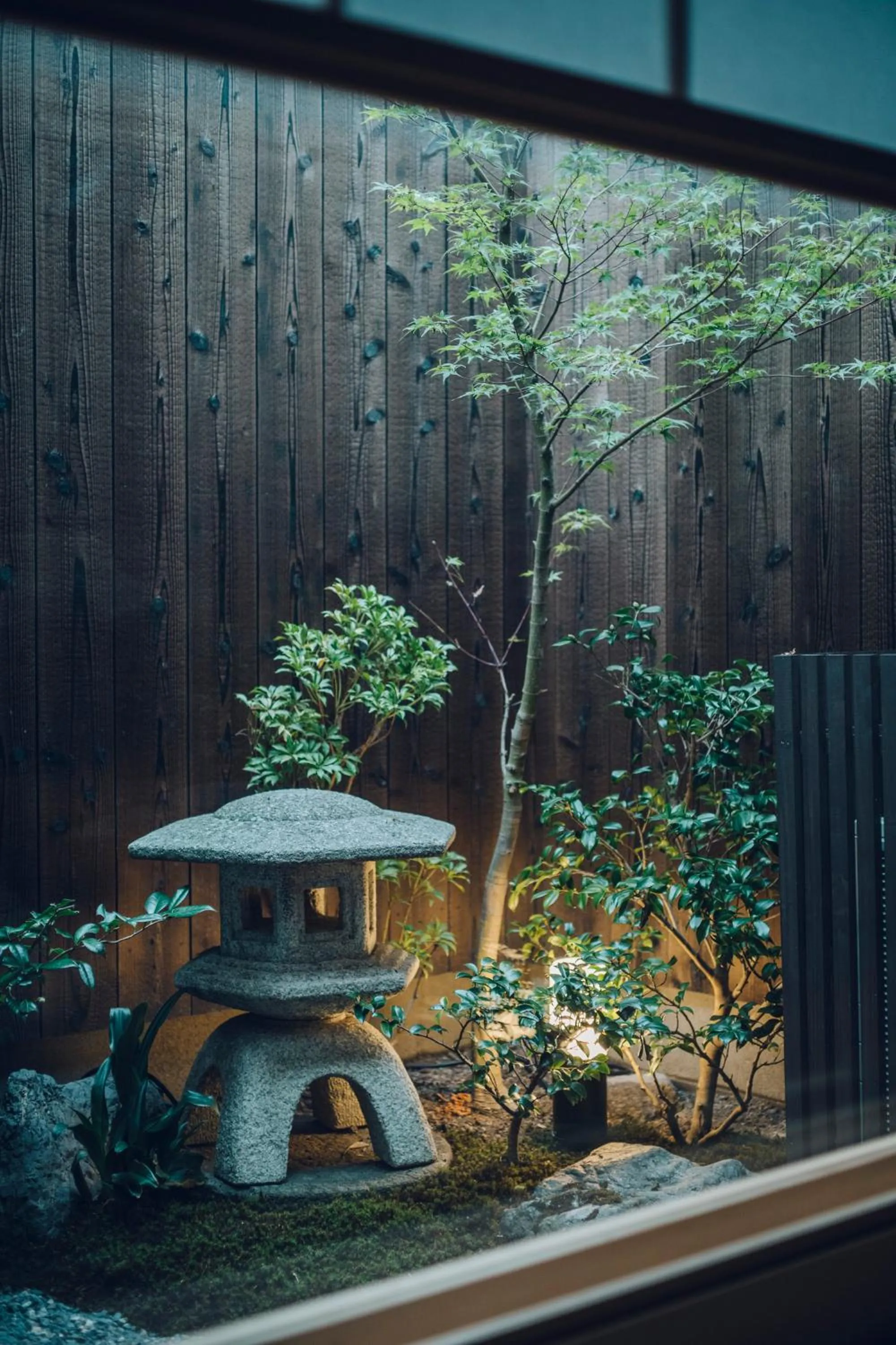 Garden view in Someno House Kyoto Dog Friendly