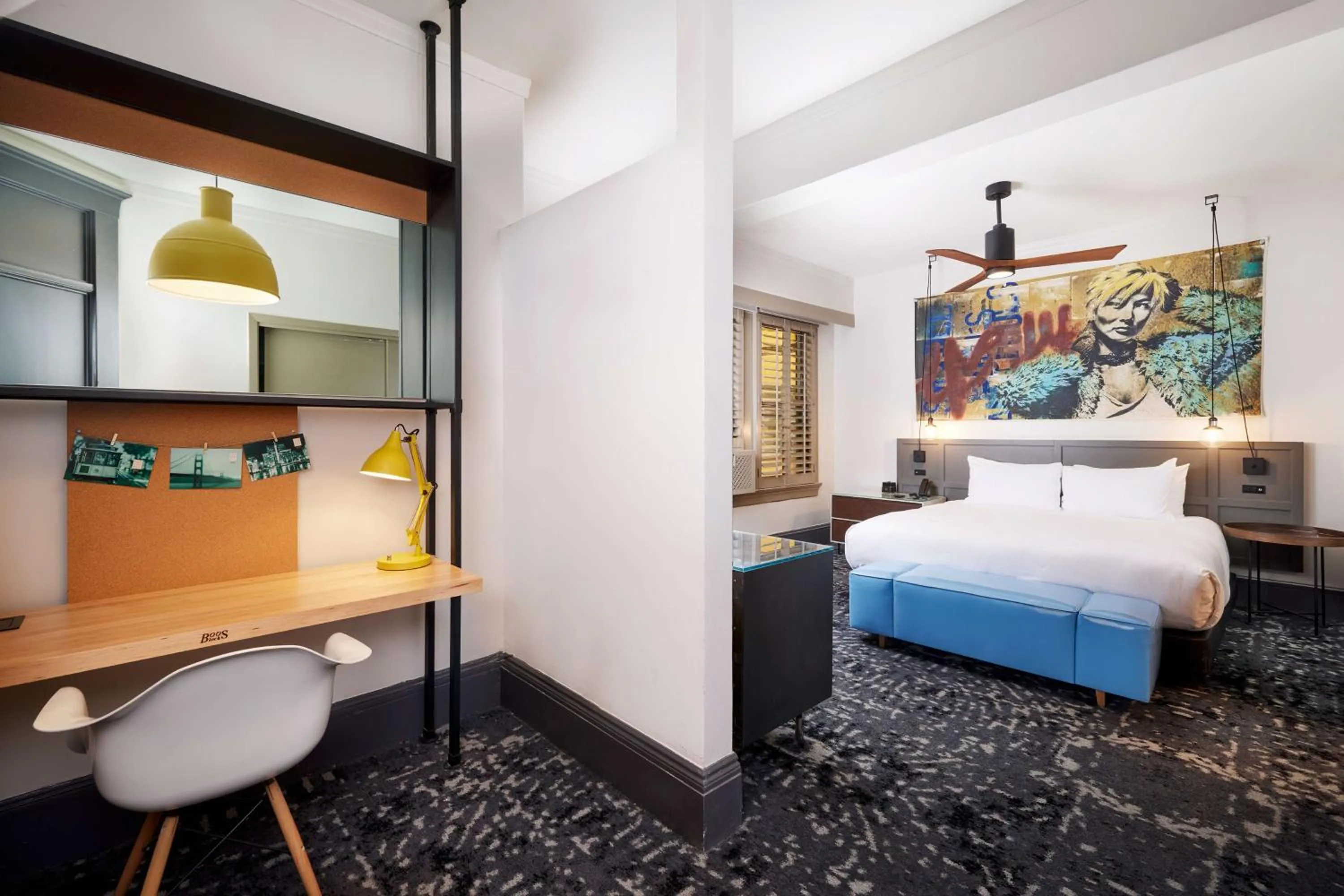 Bed in The Barnes San Francisco, Tapestry Collection by Hilton