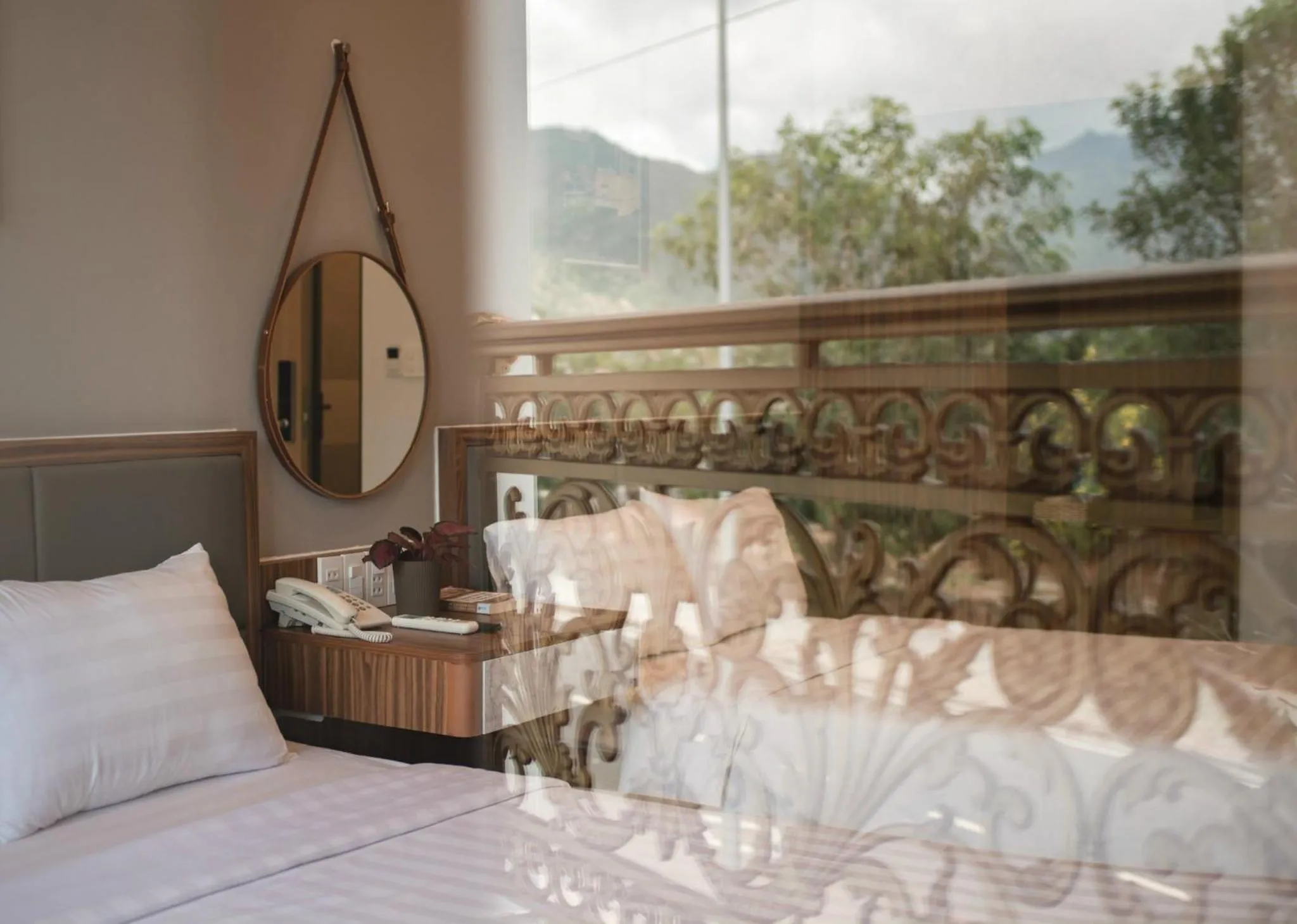 Decorative detail, Bed in West Lake Hotel - Near Bai Dai Beach