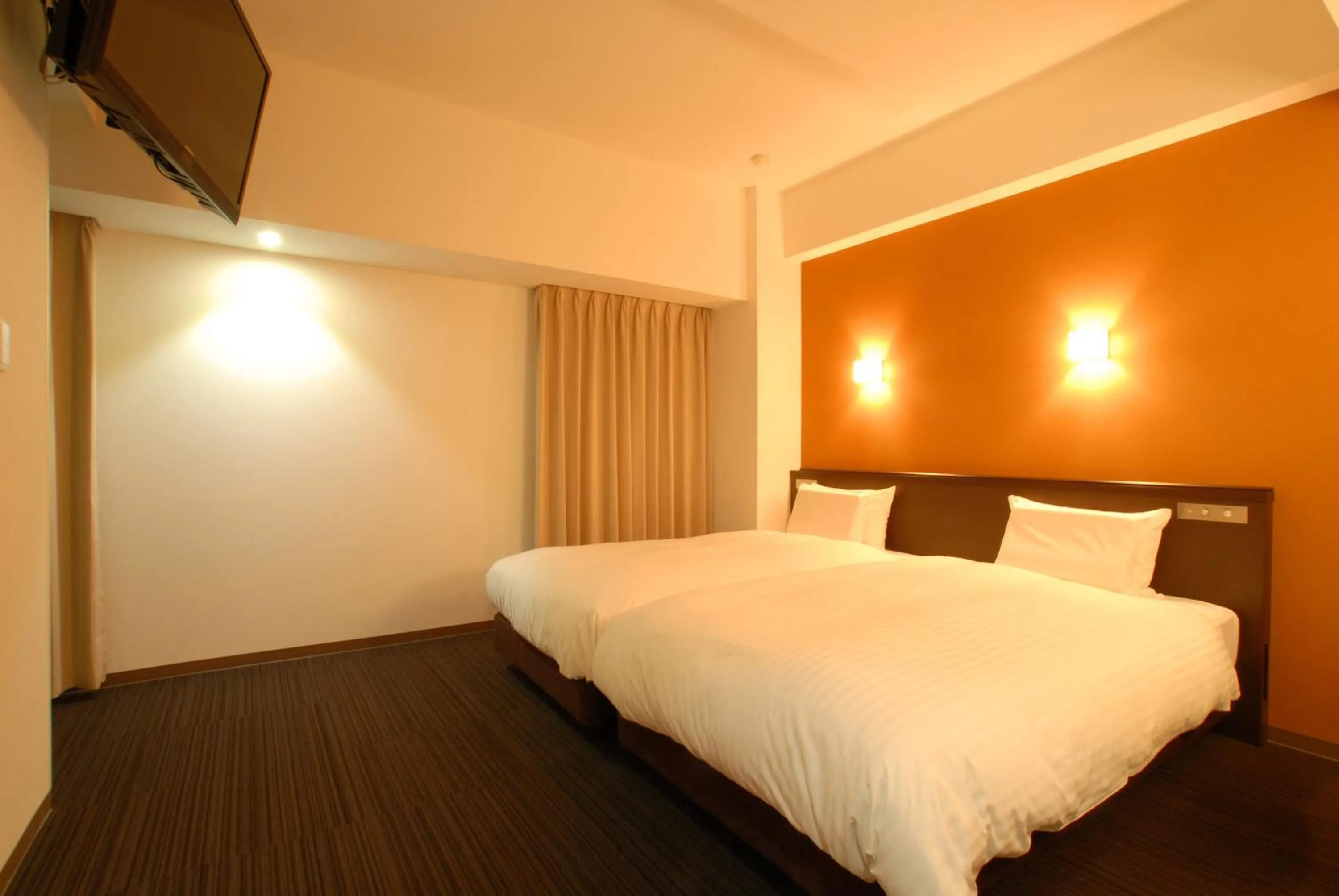 Bed in AB Hotel Nagoya Sakae