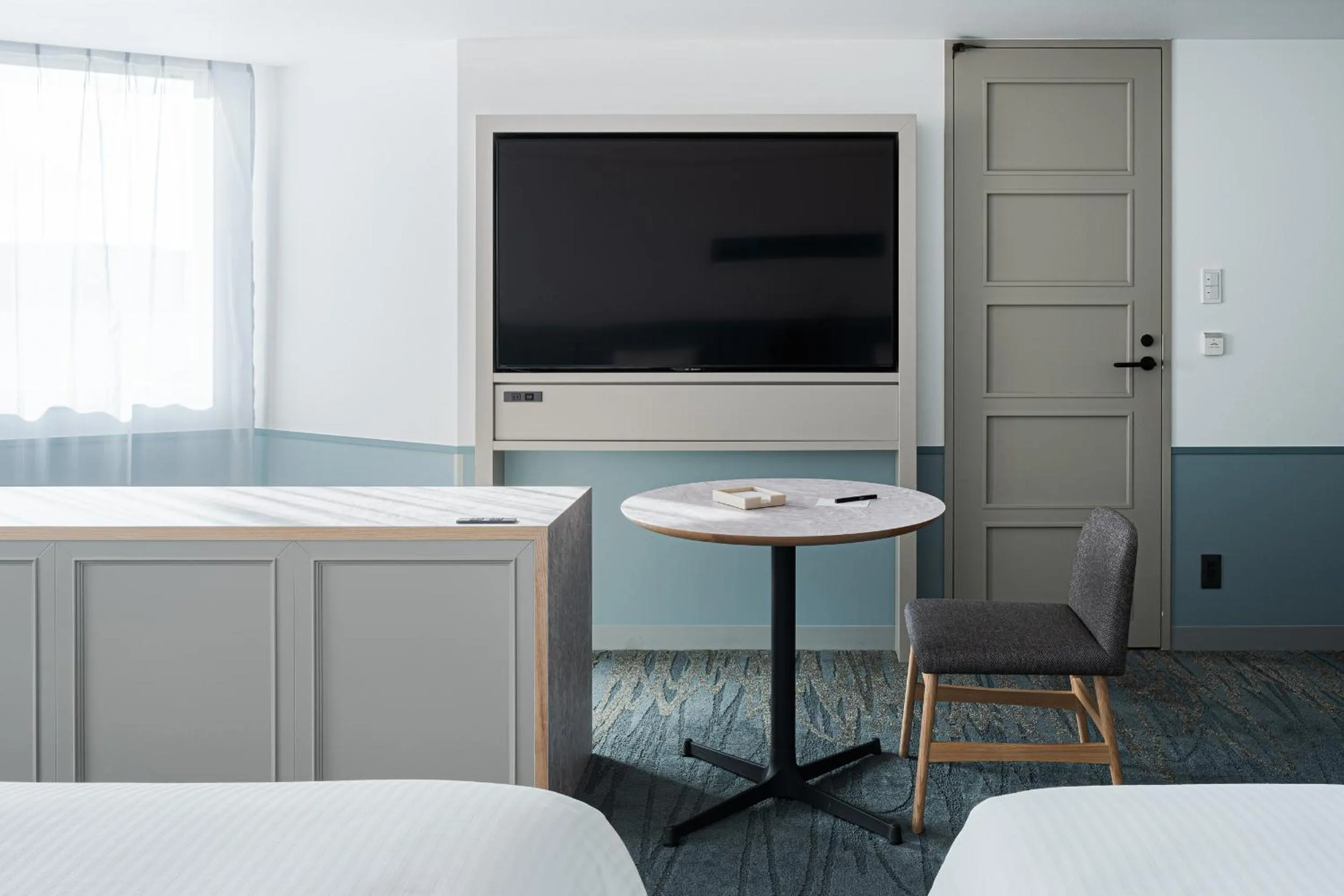 TV and multimedia, Bed in Lequ Okinawa Chatan Spa ＆ Resort