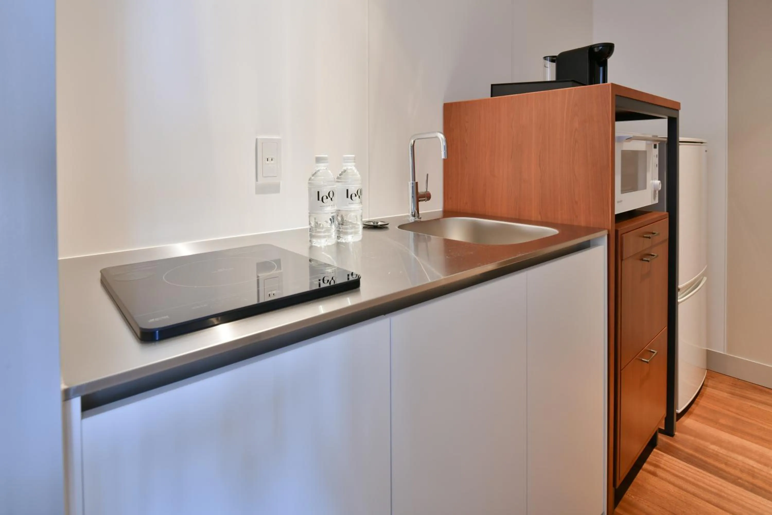 Kitchen or kitchenette in Lequ Okinawa Chatan Spa ＆ Resort