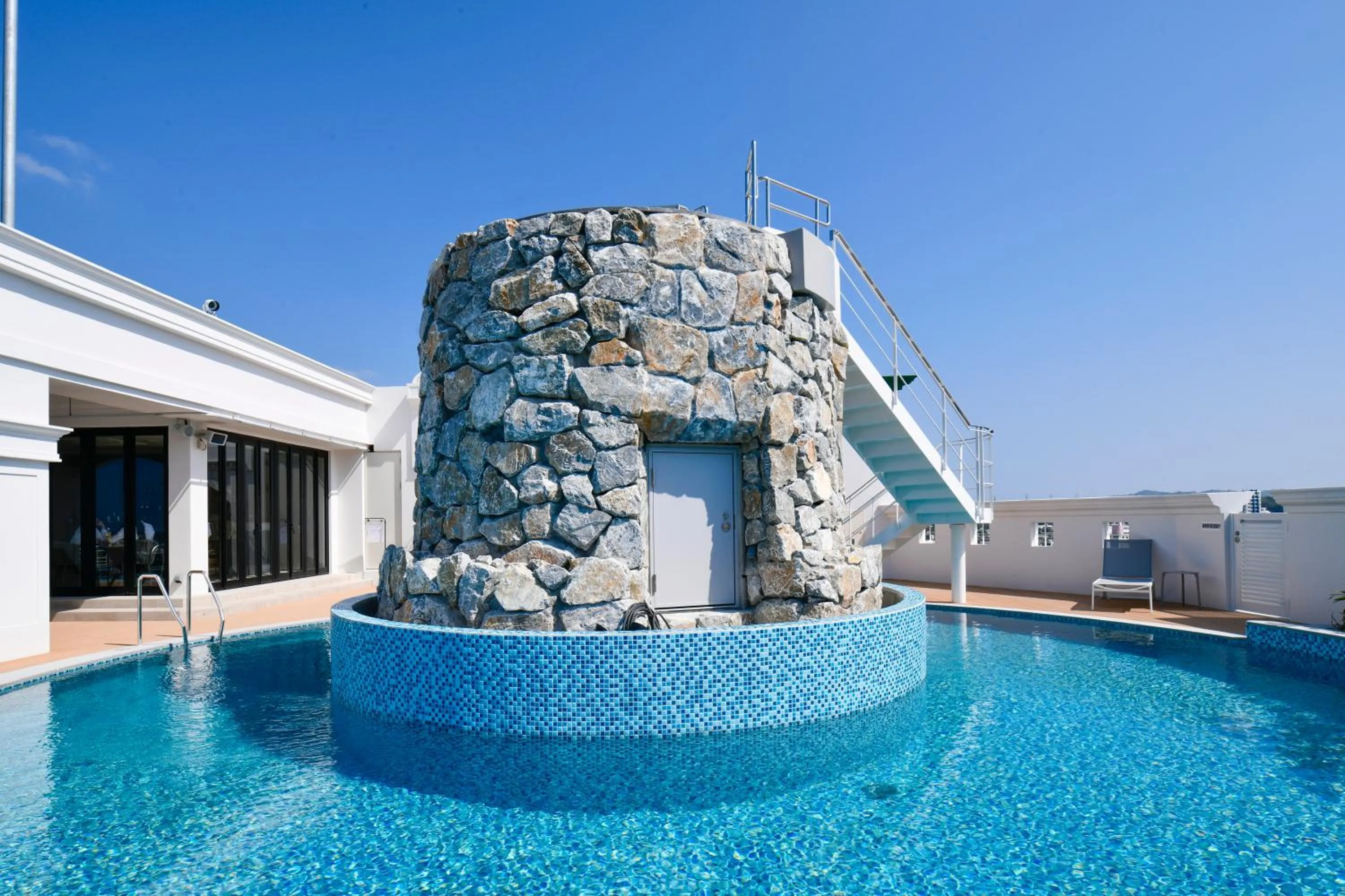 Pool view in Lequ Okinawa Chatan Spa ＆ Resort