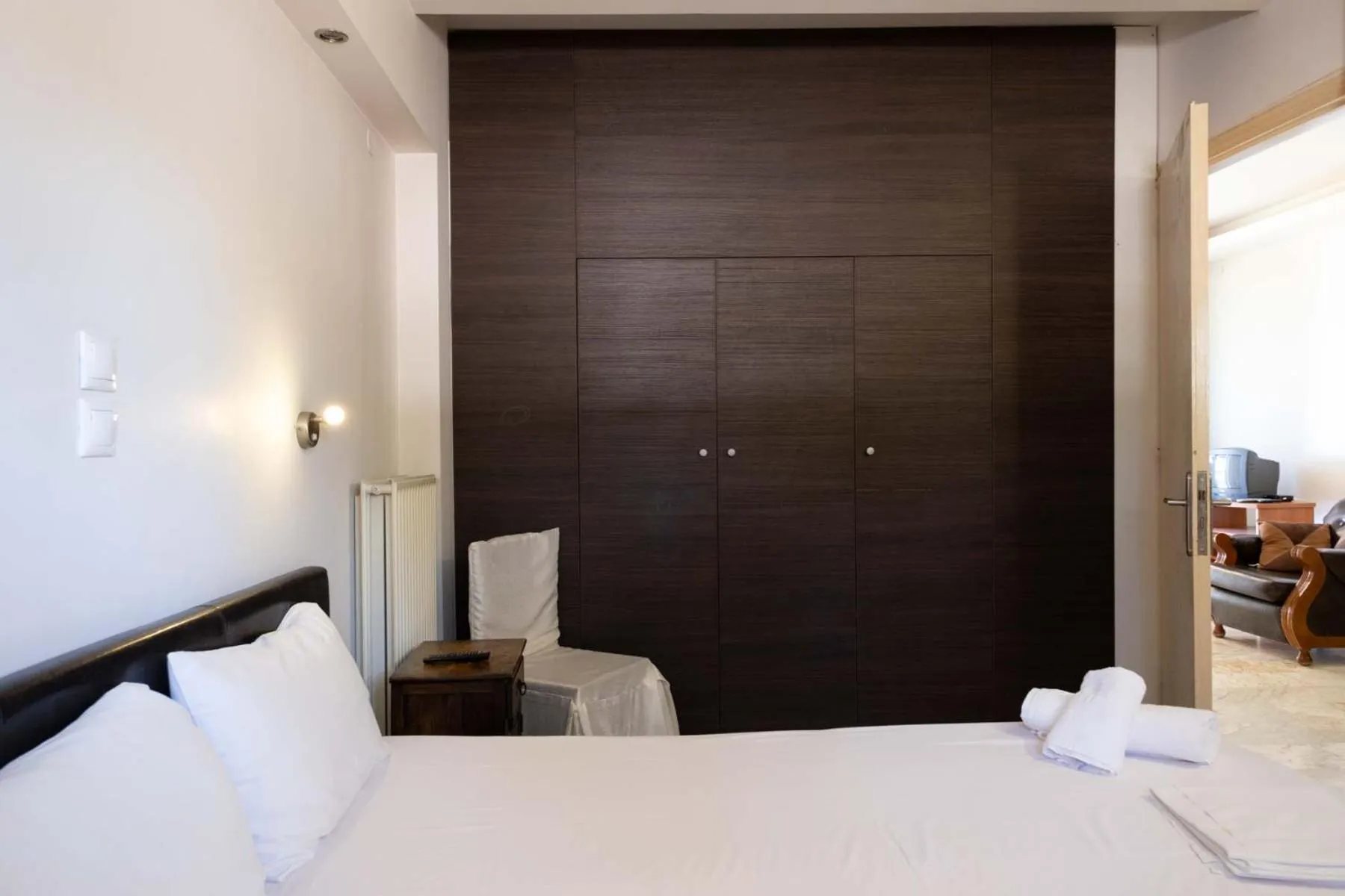 Bed in Tsamadanis Hotel & Bungalows Friends Family