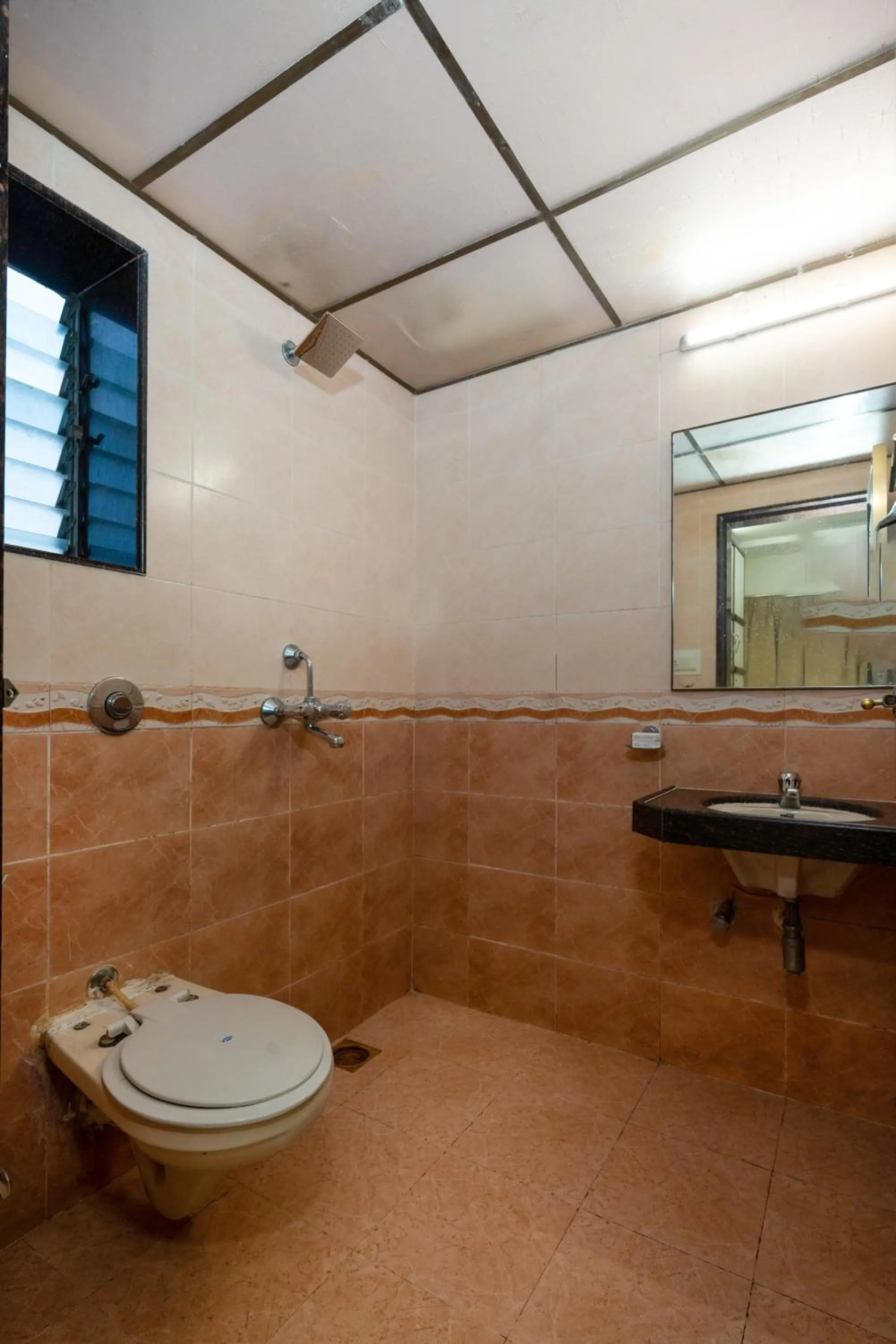 Shower in Hotel Kalpana Palace, Mumbai