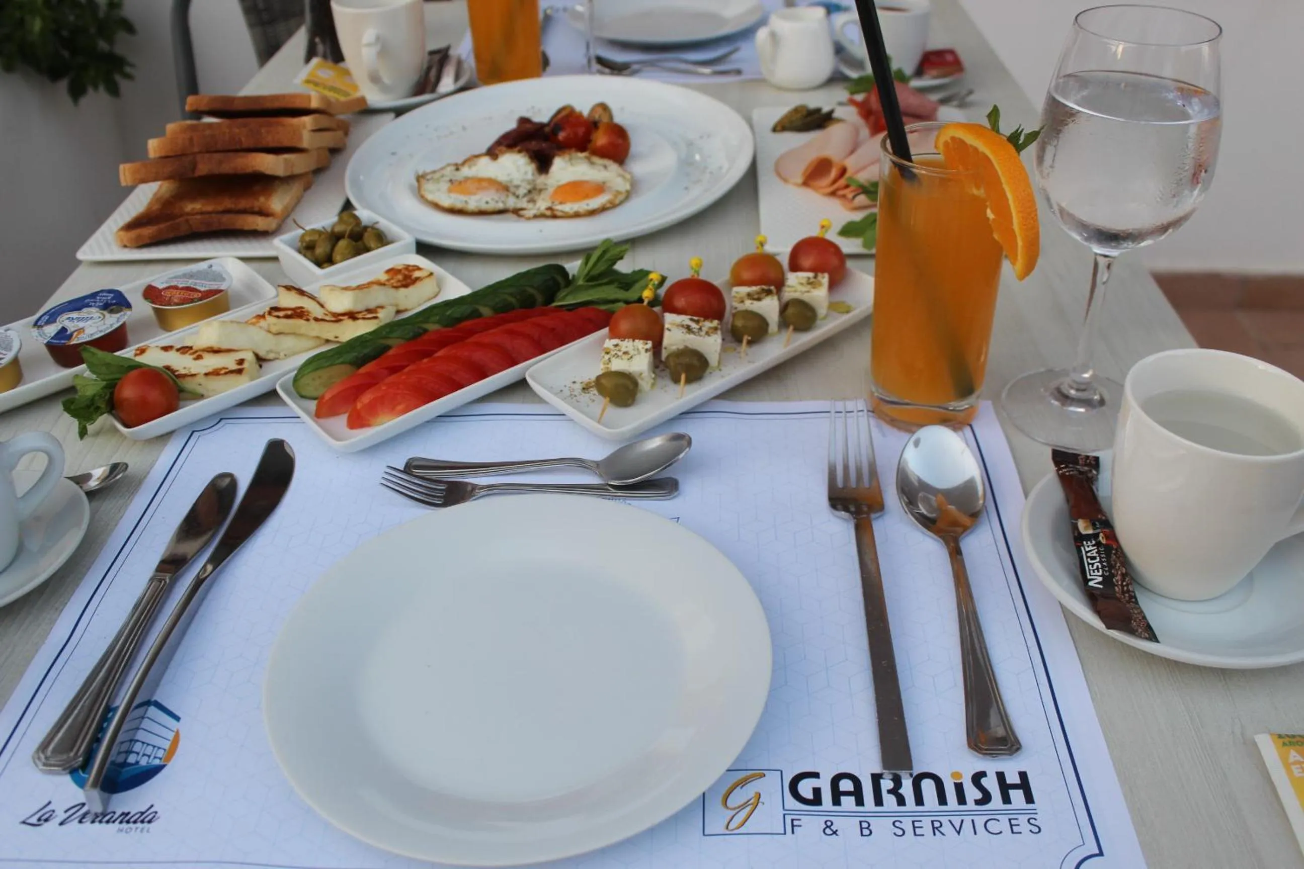 Breakfast in La Veranda Hotel