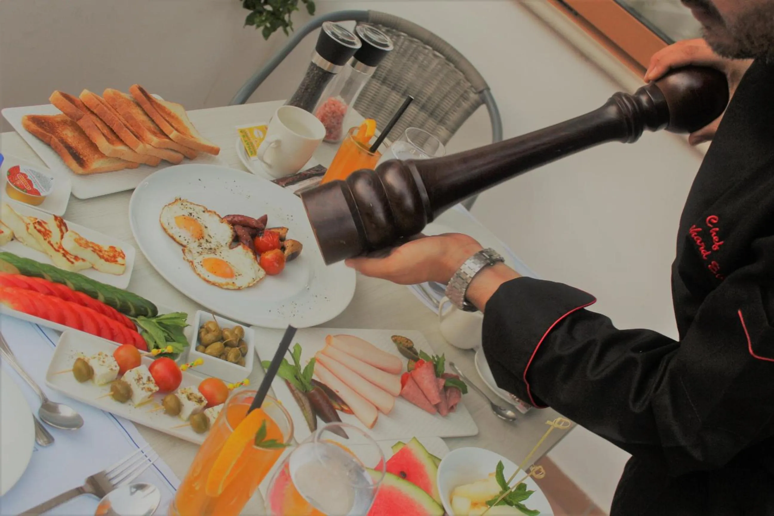 Breakfast in La Veranda Hotel