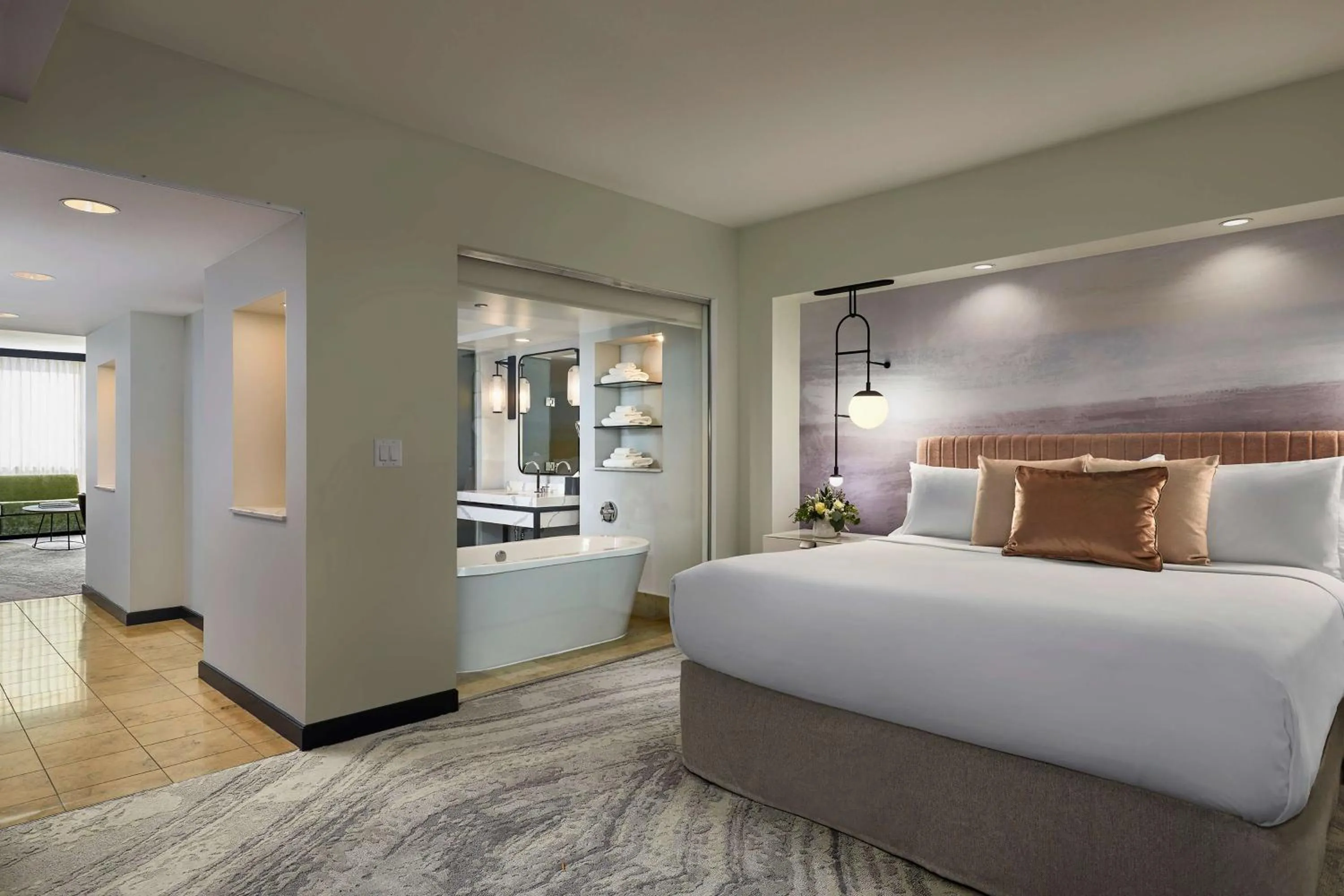 Bed in Hotel 1000, LXR Hotels & Resorts