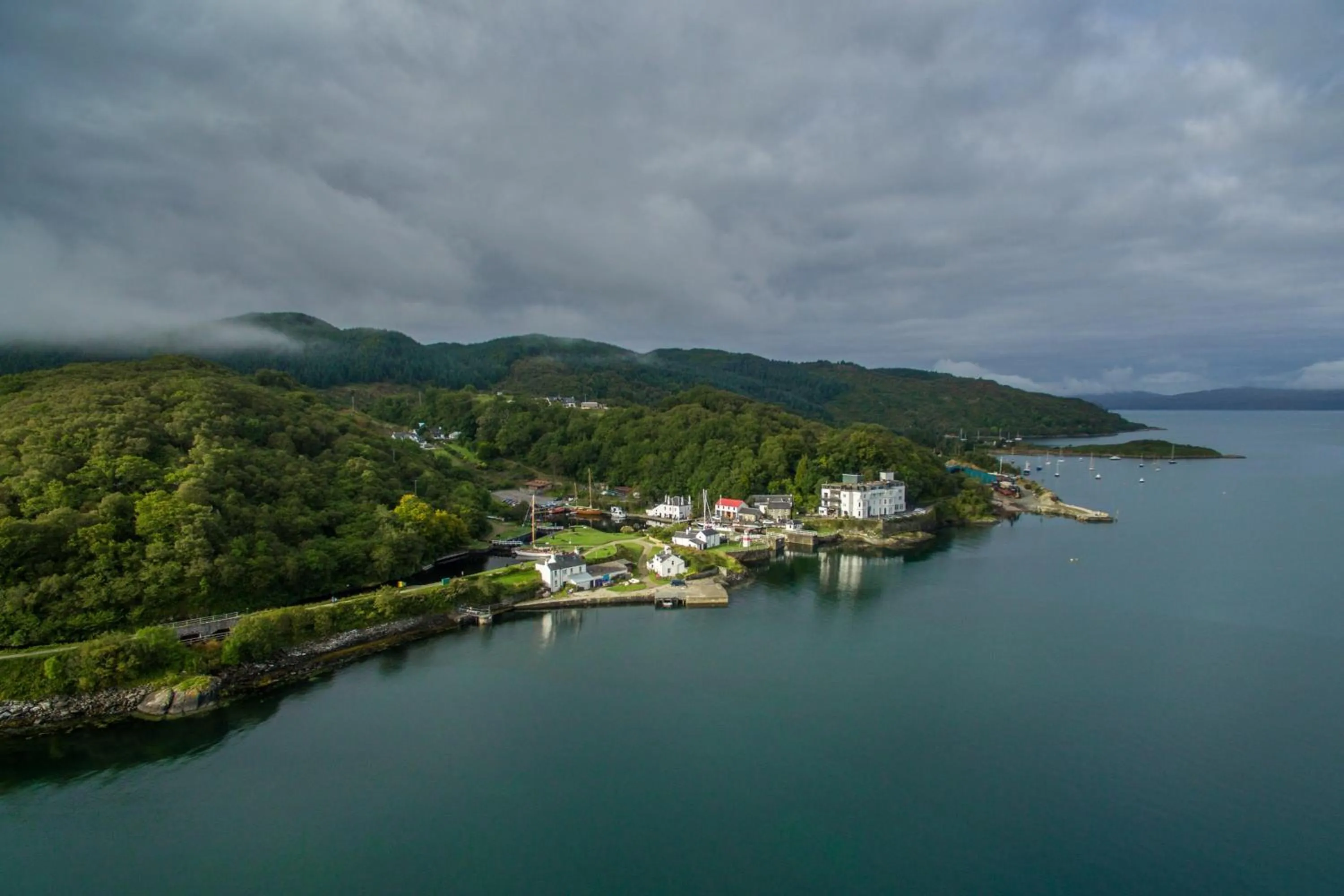 Bird's eye view in Crinan Hotel