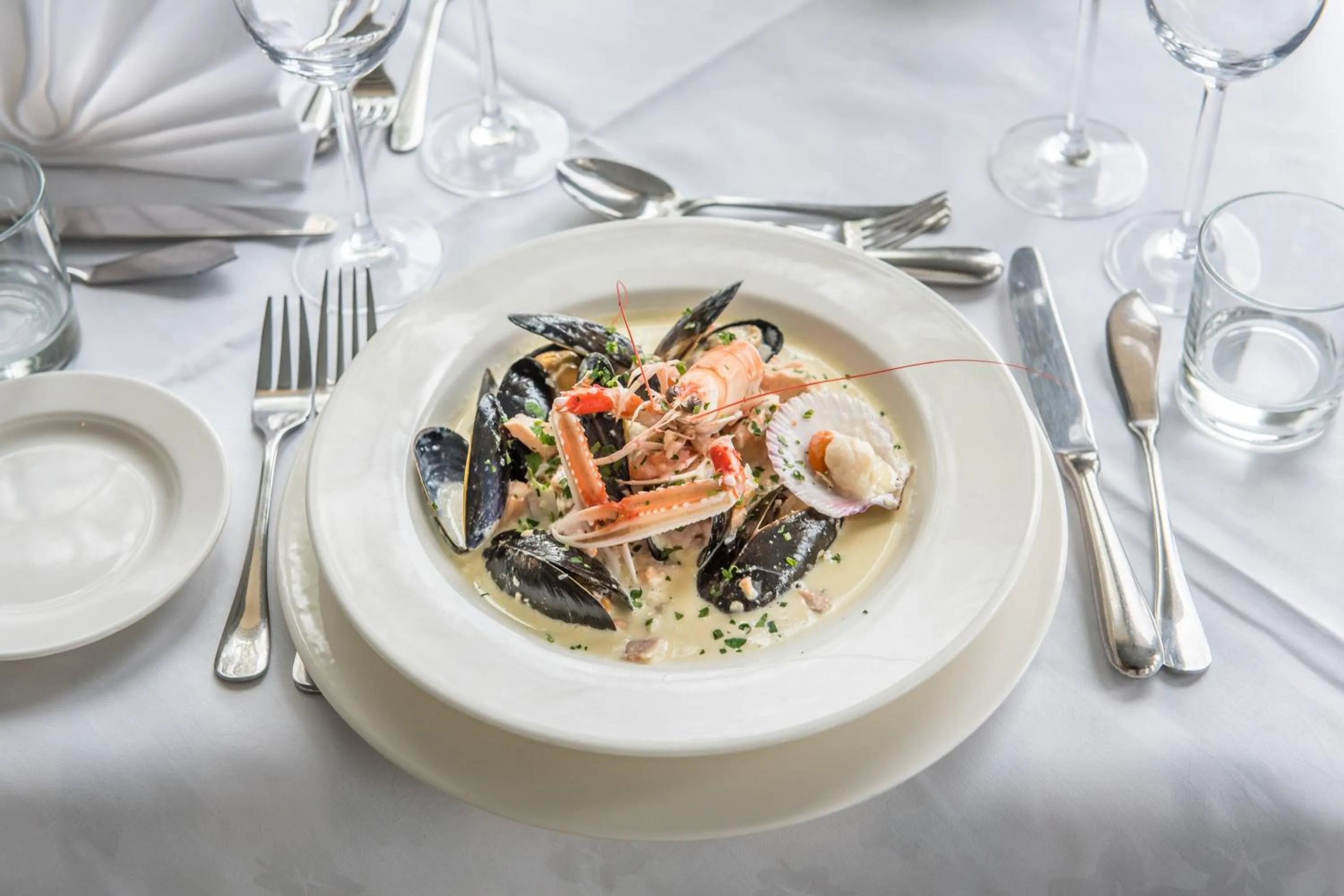 Food close-up in Crinan Hotel