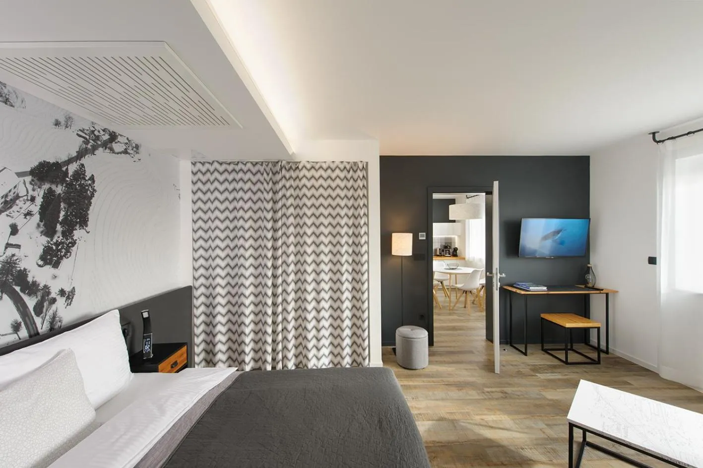Bedroom, Bed in Hotel CityMap Maribor