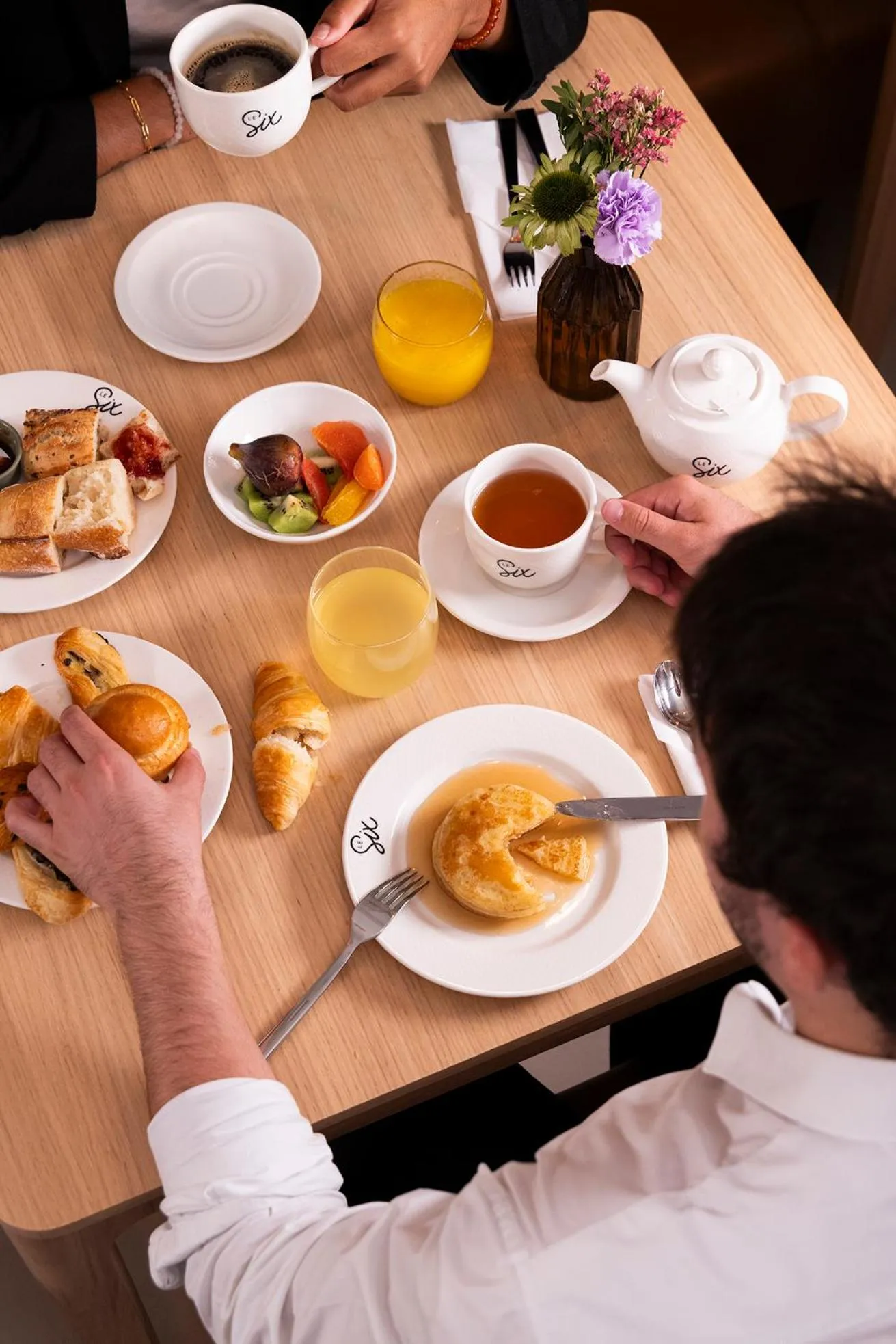 Continental breakfast in Hotel Le Six