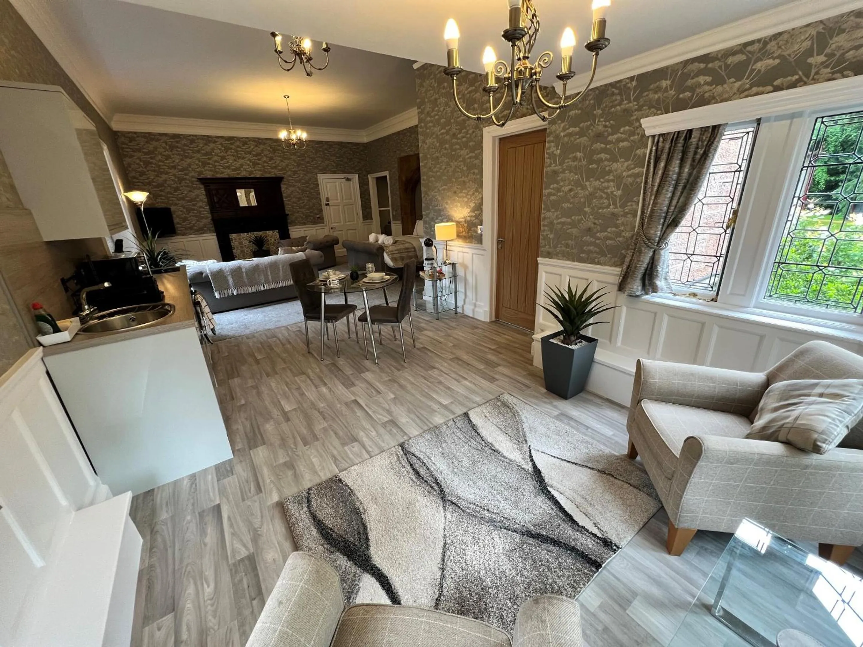 Living room in Rossal House Apartments, Inverness, Highlands