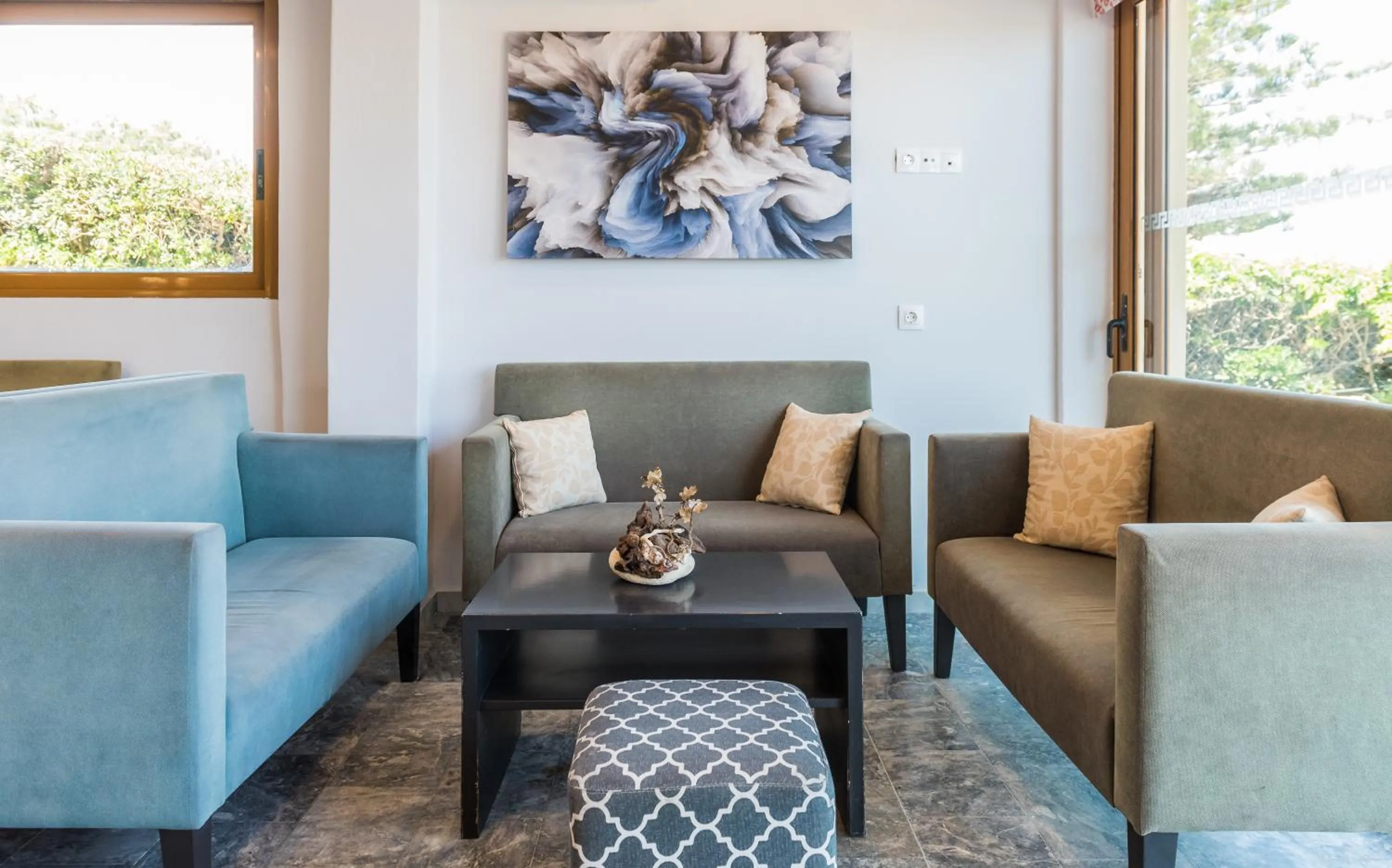 Seating area in Musela Studios