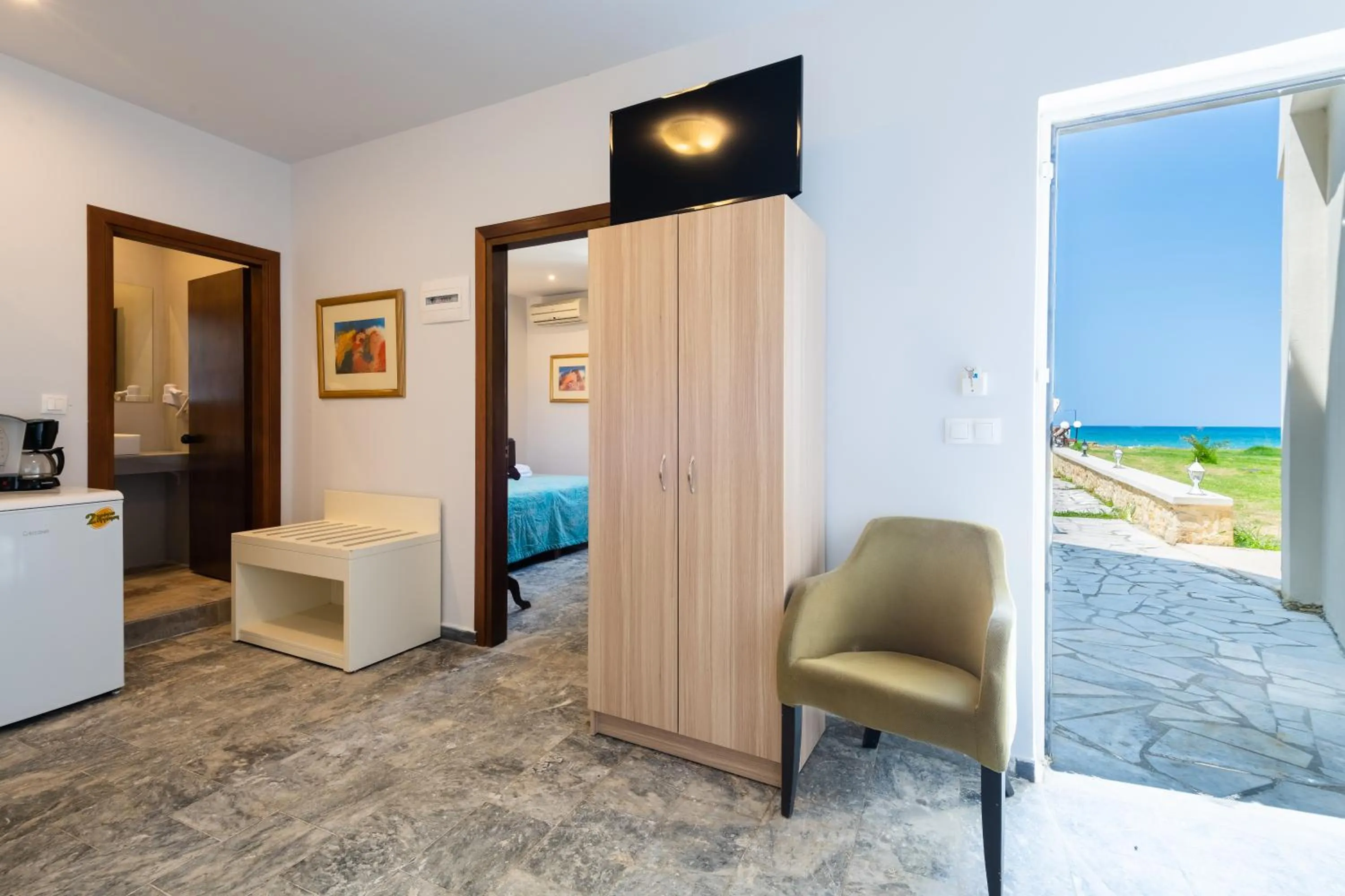 Living room, Bed in Musela Studios