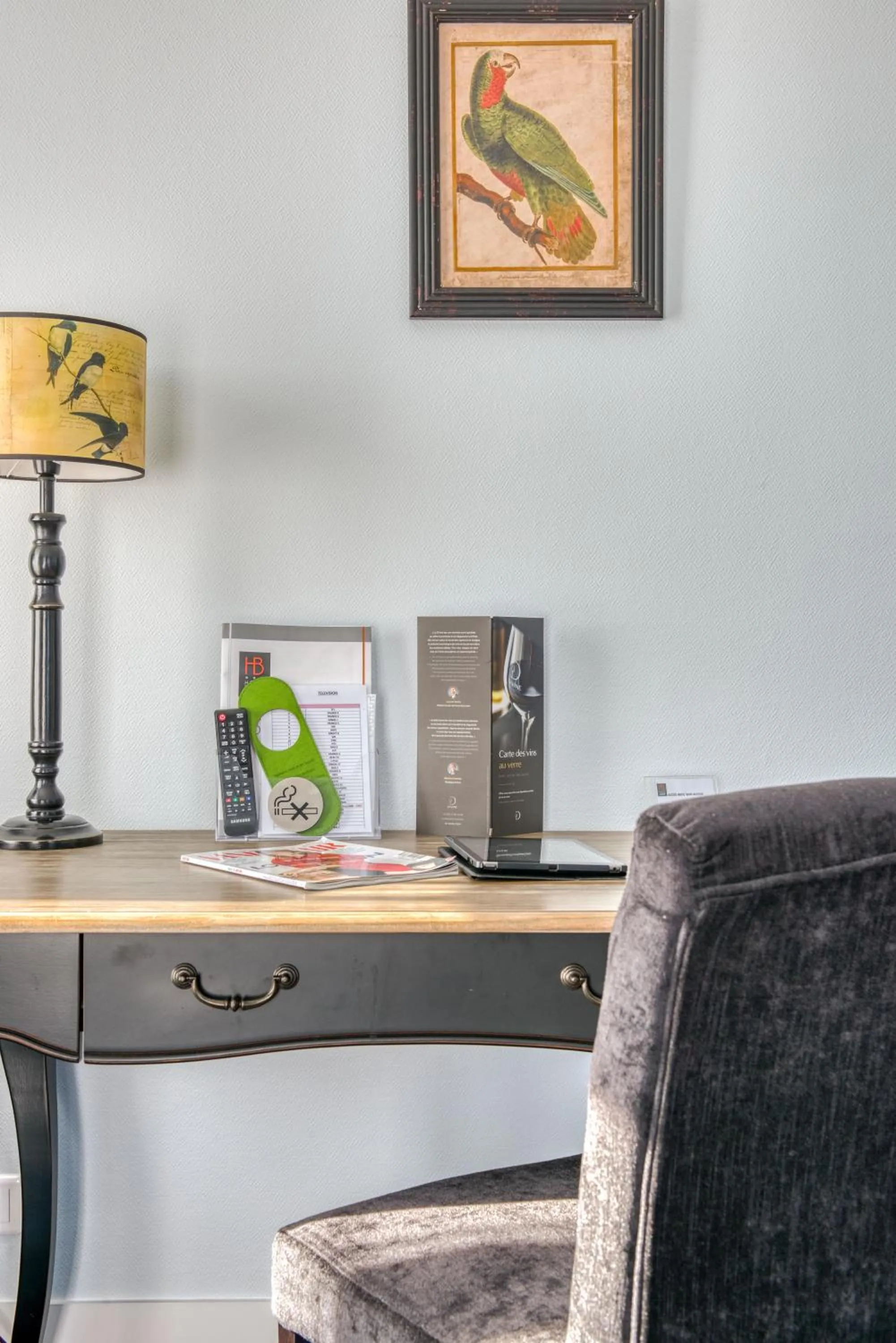 Decorative detail in Hotel Le Berry Saint-Nazaire