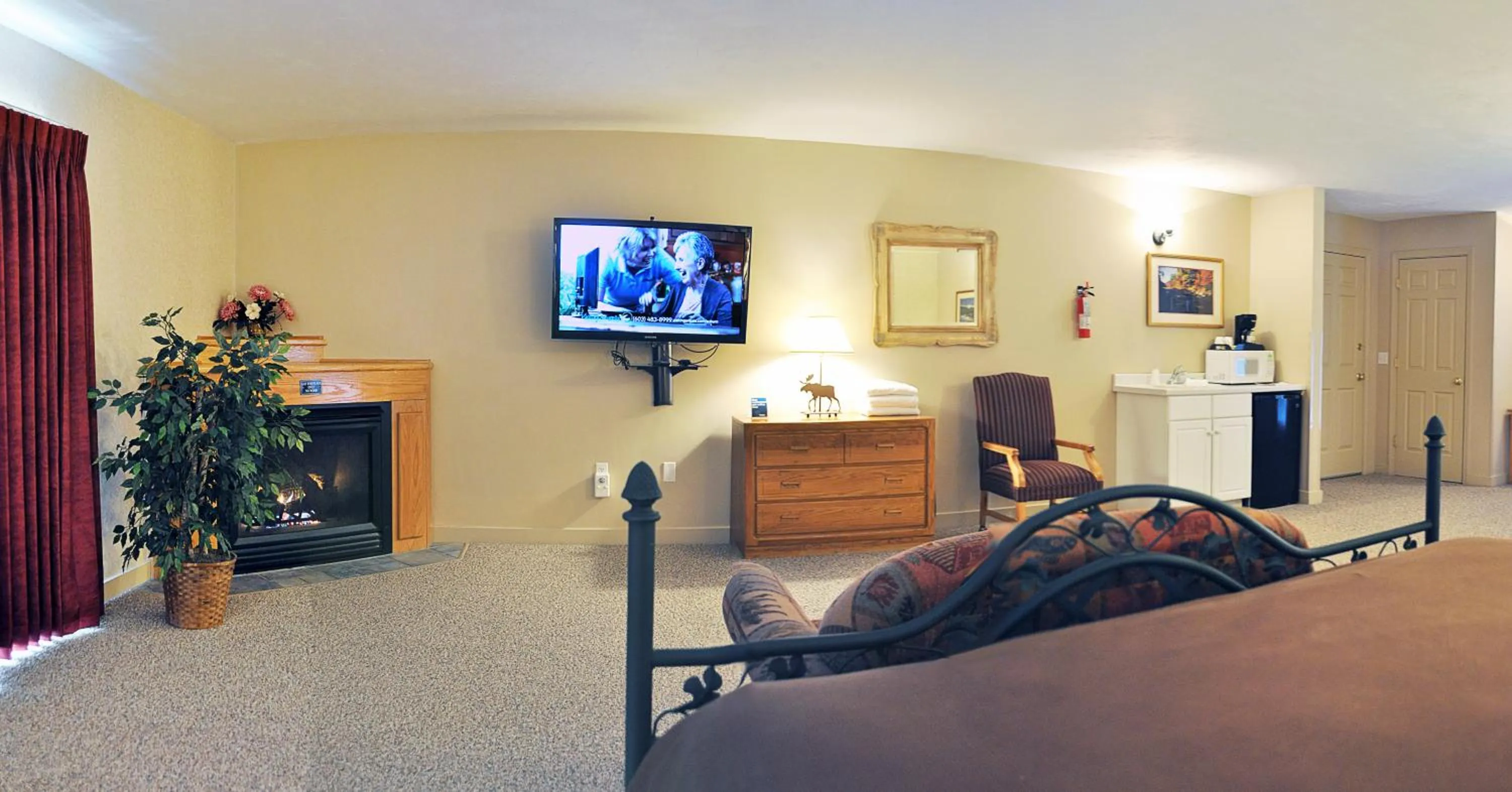 Seating area in Attitash Mountain Village