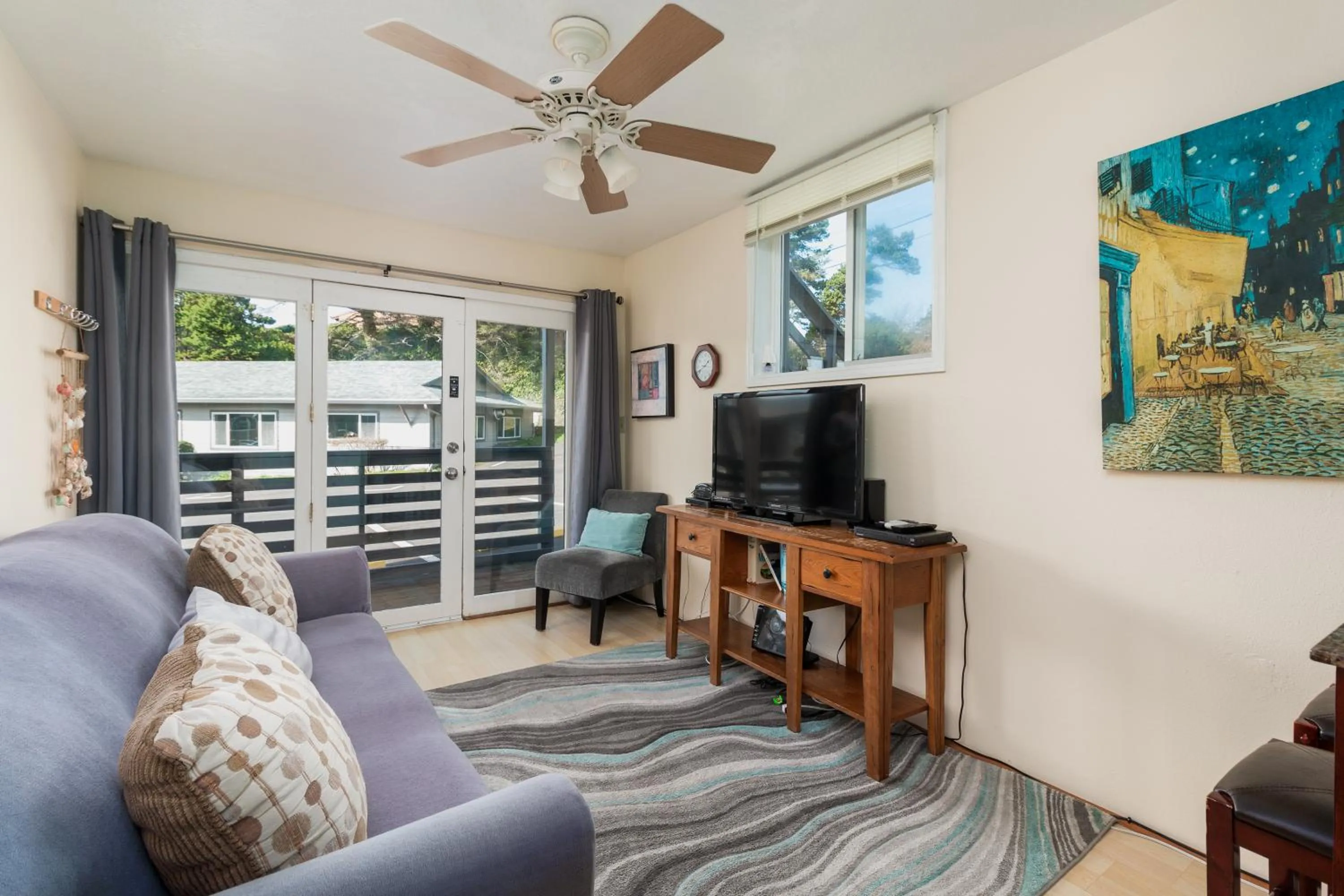 Living room in Ocean Terrace Condominiums
