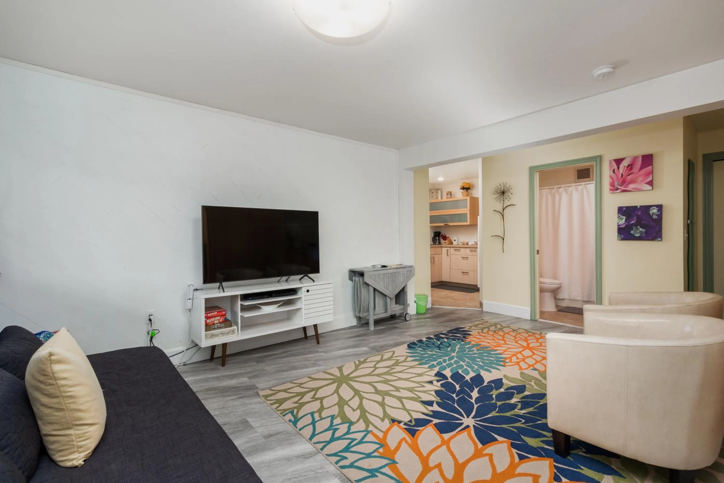 Living room in Ocean Terrace Condominiums