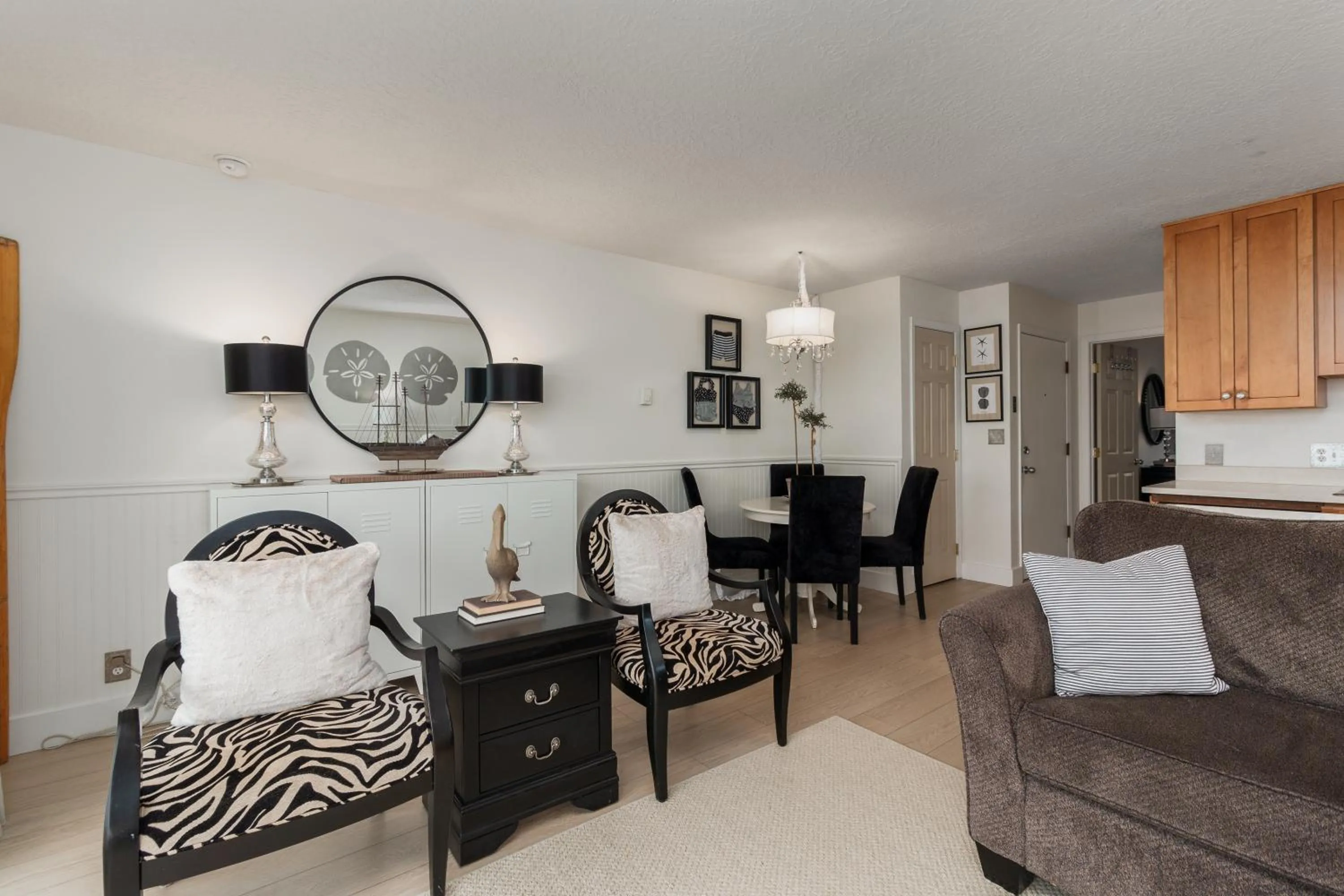 Living room in Ocean Terrace Condominiums