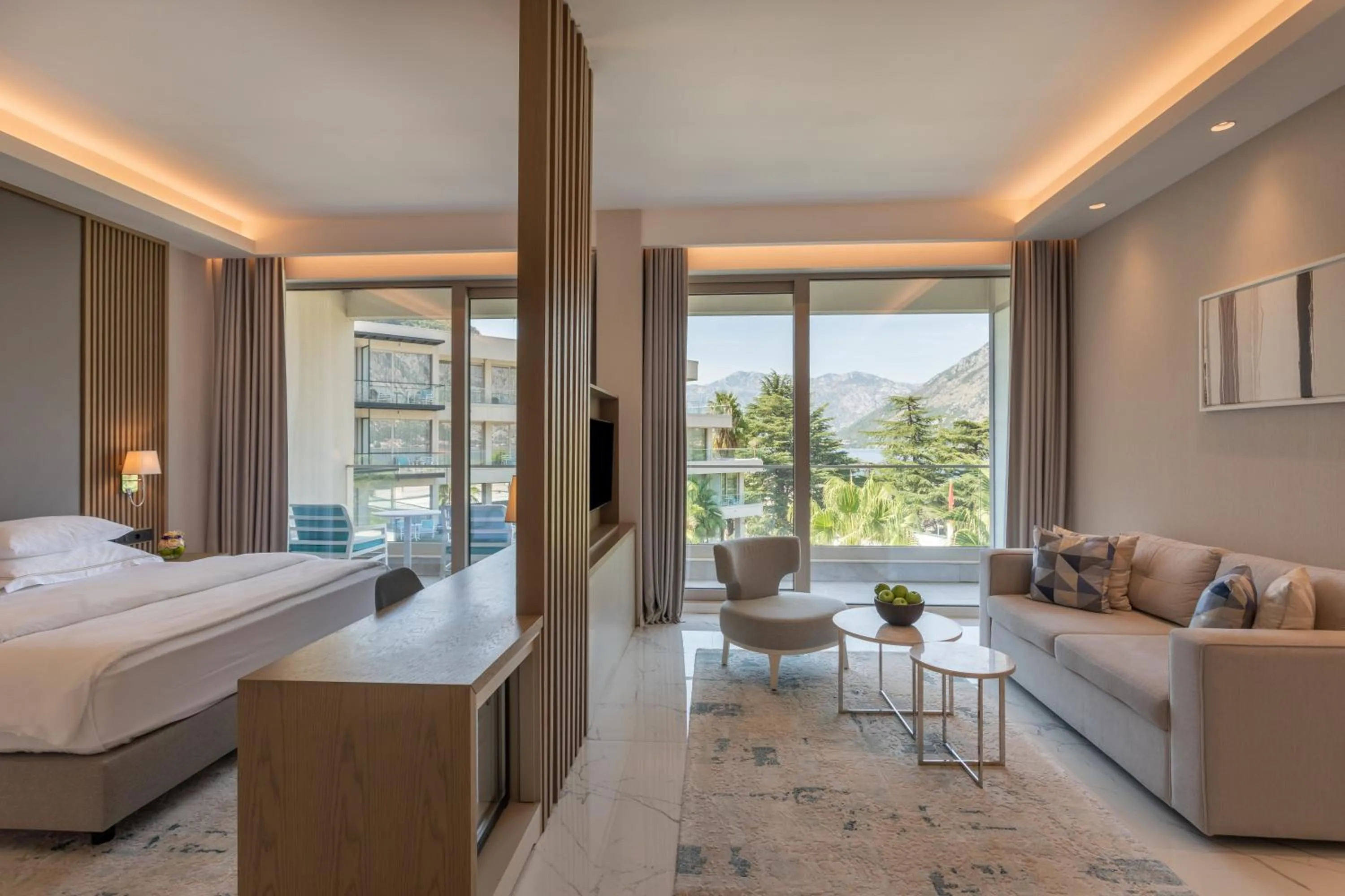 Bed in Hyatt Regency Kotor Bay Resort