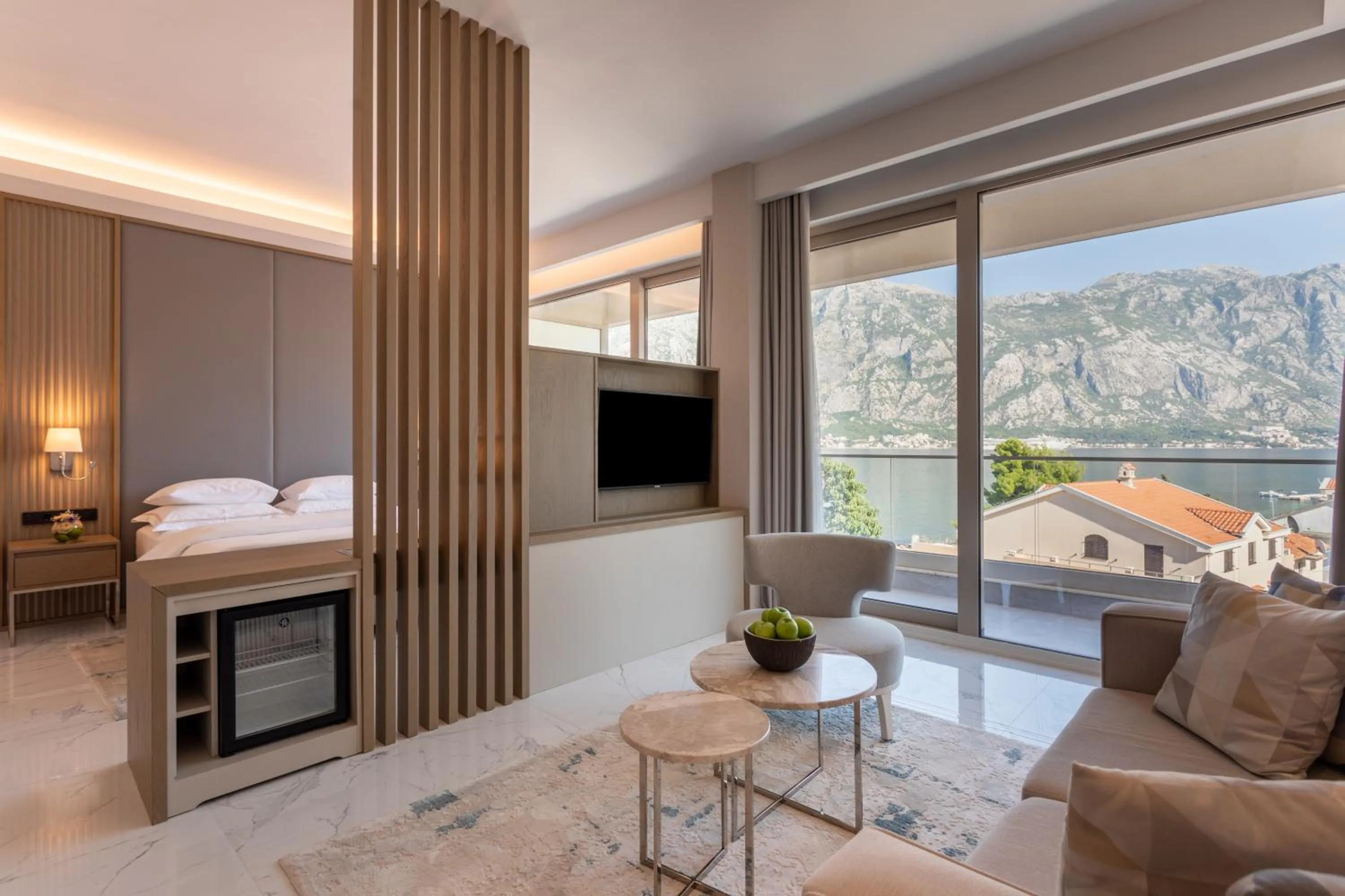 Bed in Hyatt Regency Kotor Bay Resort