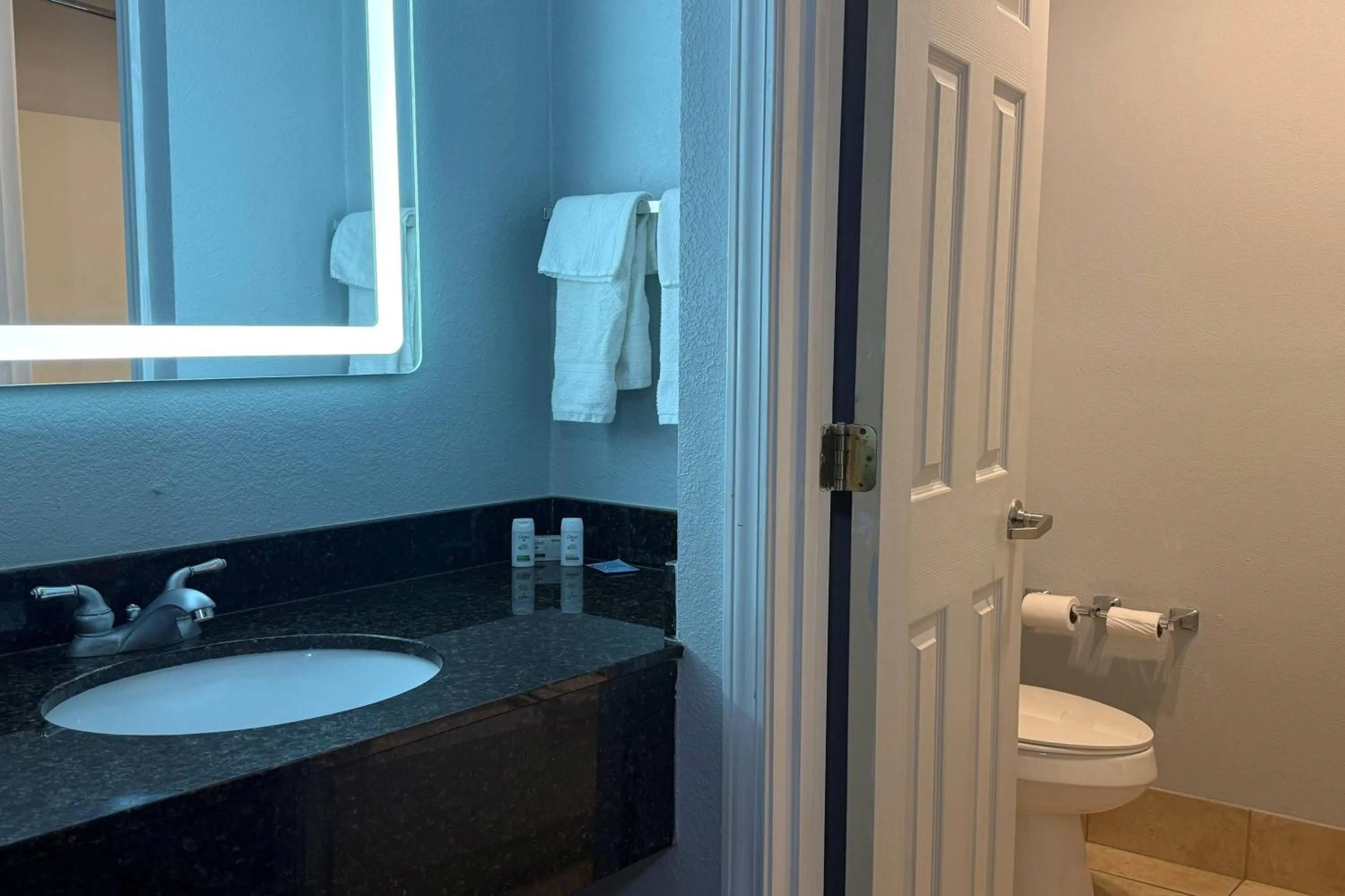 Bathroom in Baymont by Wyndham Indianapolis South