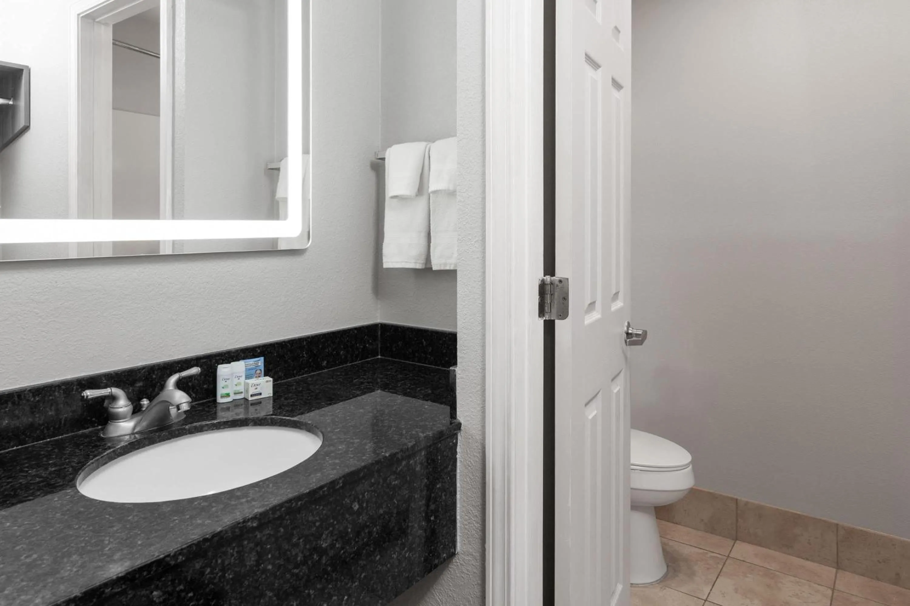 Bathroom in Baymont by Wyndham Indianapolis South