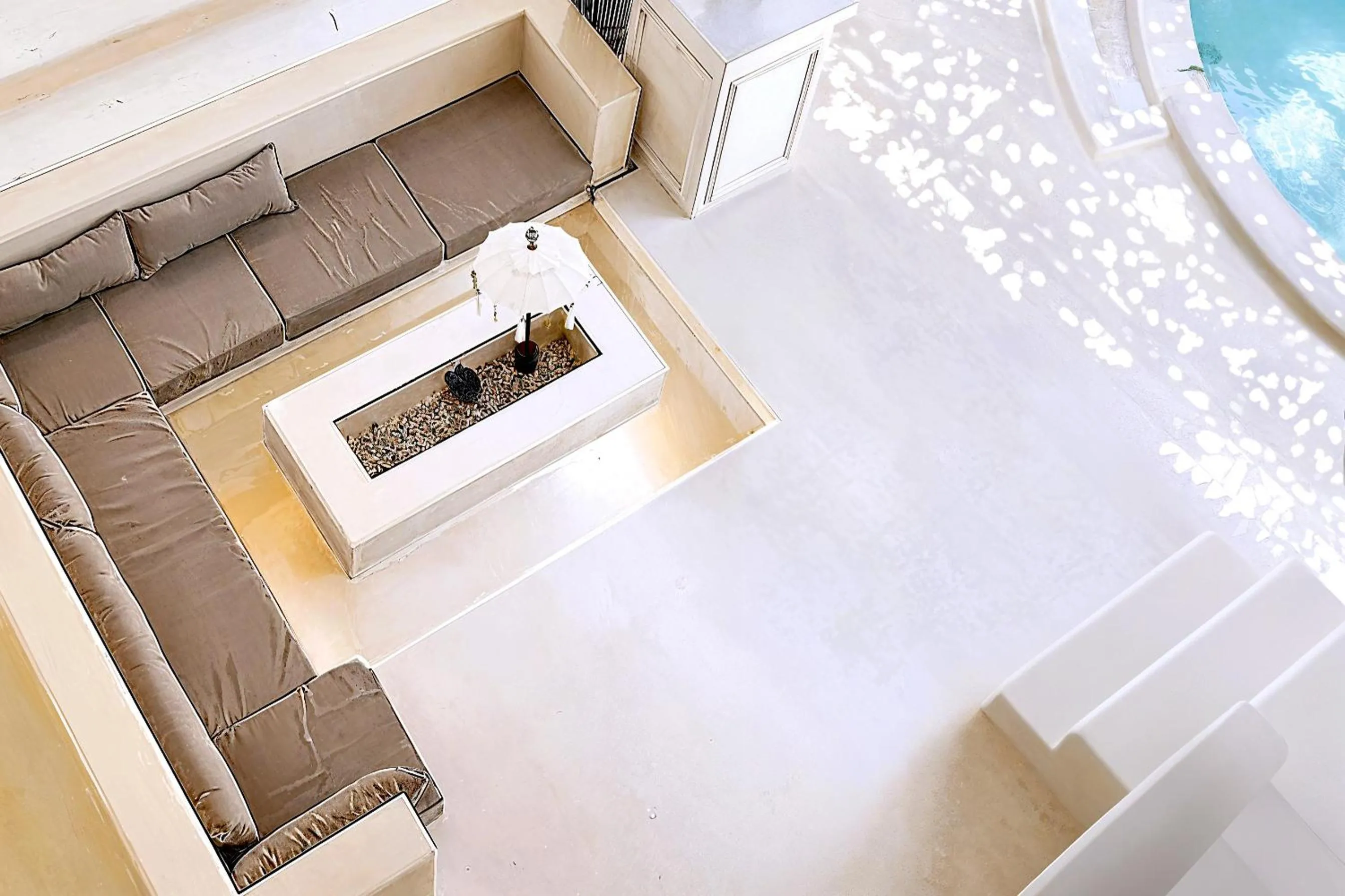 Living room in Villa de Malicott