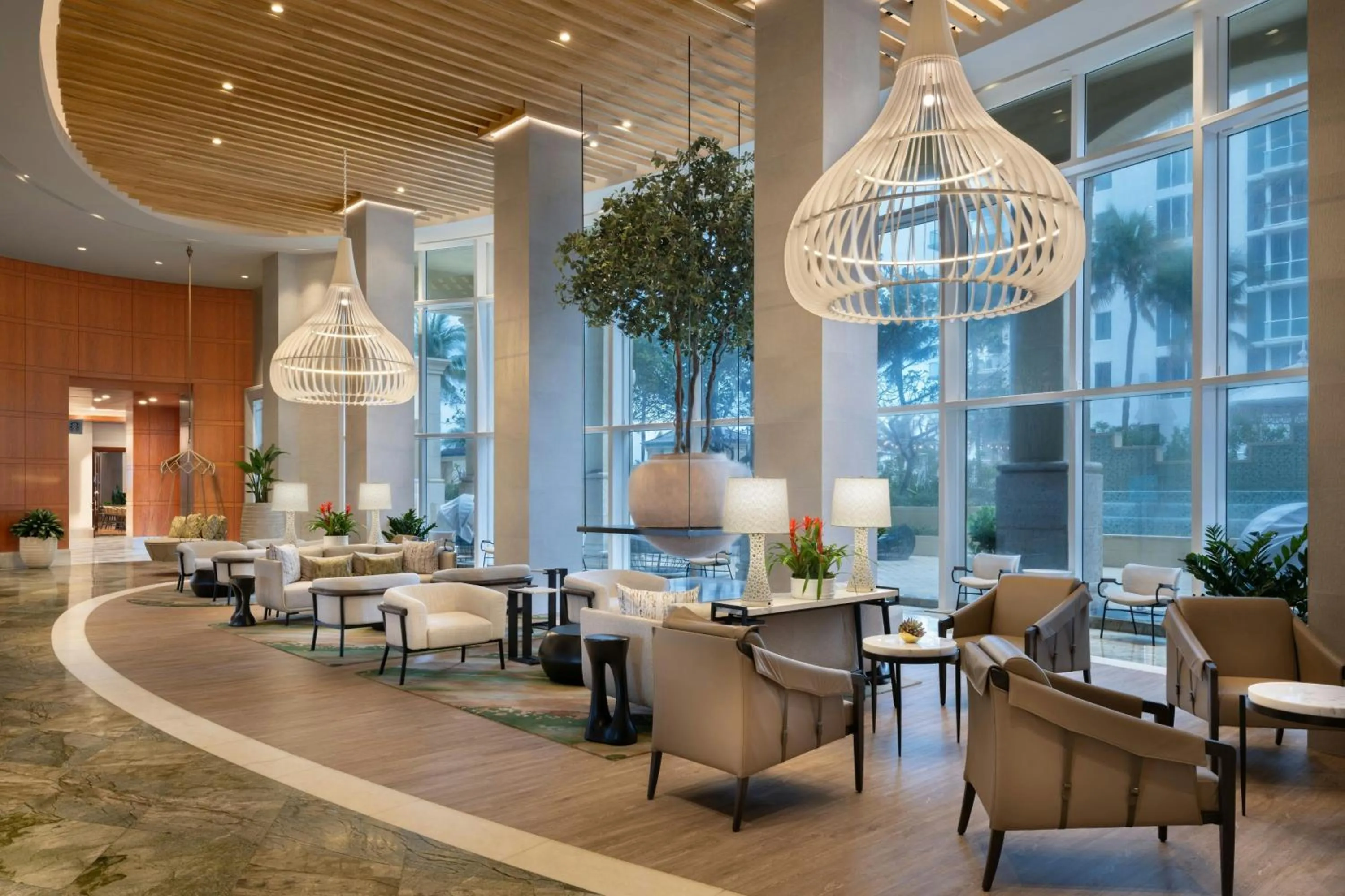 Lobby or reception in Palm Beach Marriott Singer Island Beach Resort & Spa
