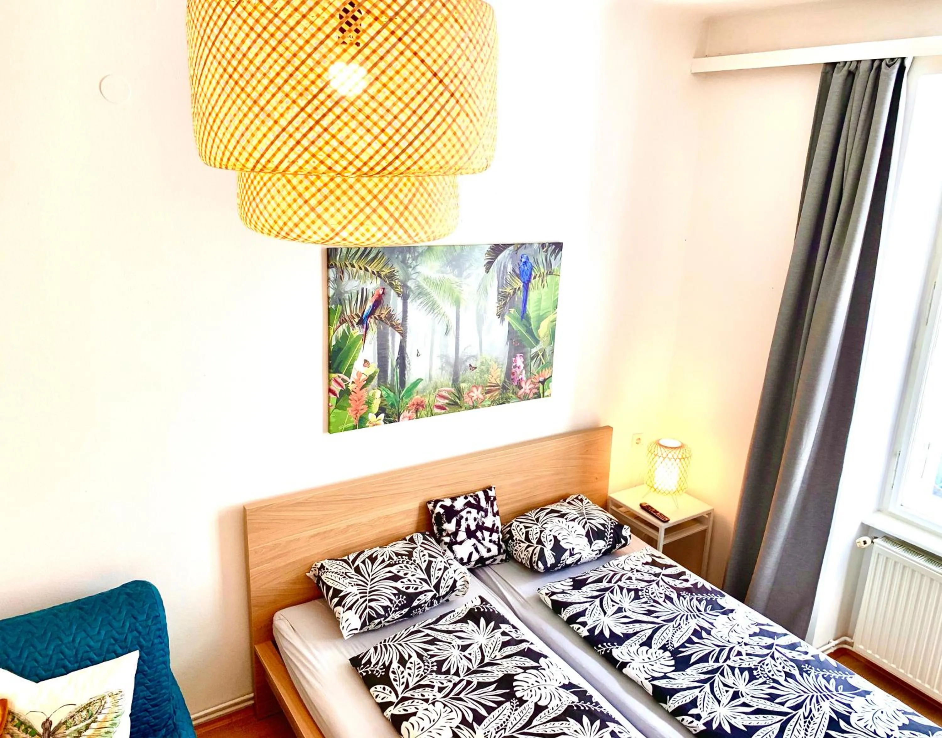 Bed in Charming City Apartment - by Nahuen Suites