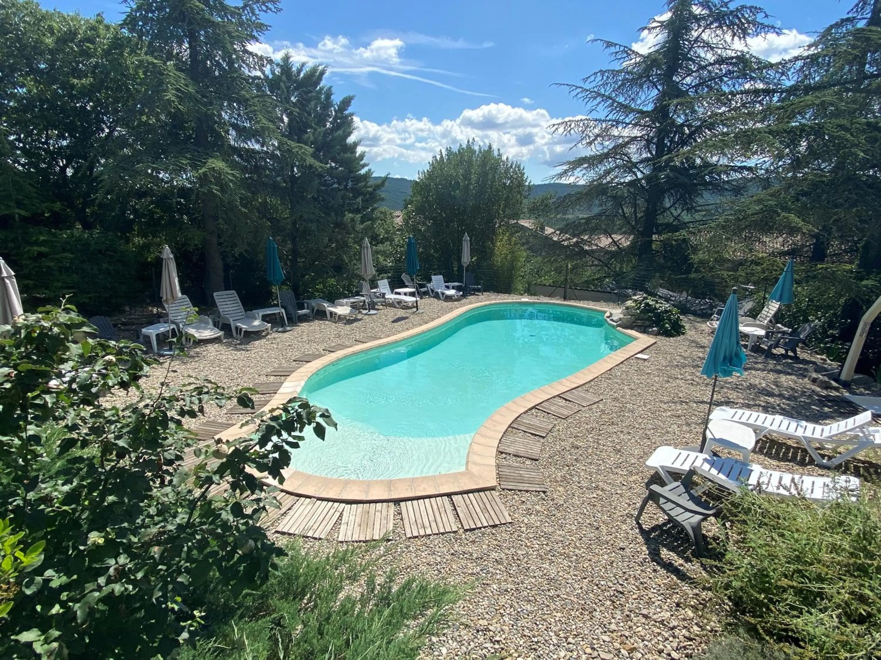 Swimming pool in Chambres d'hôtes les Clapas
