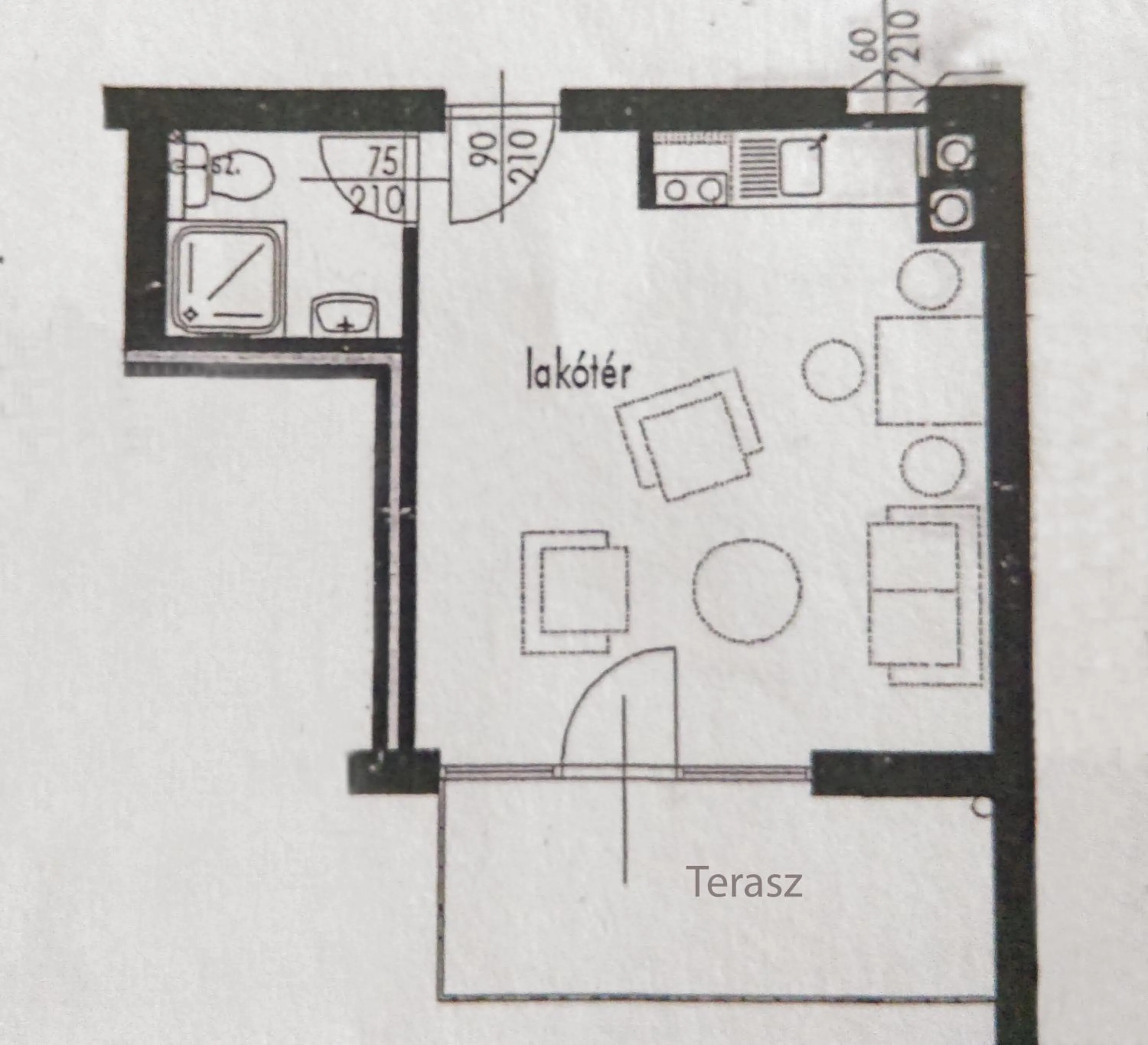 Floor plan in Mandarin Wellness Apartman