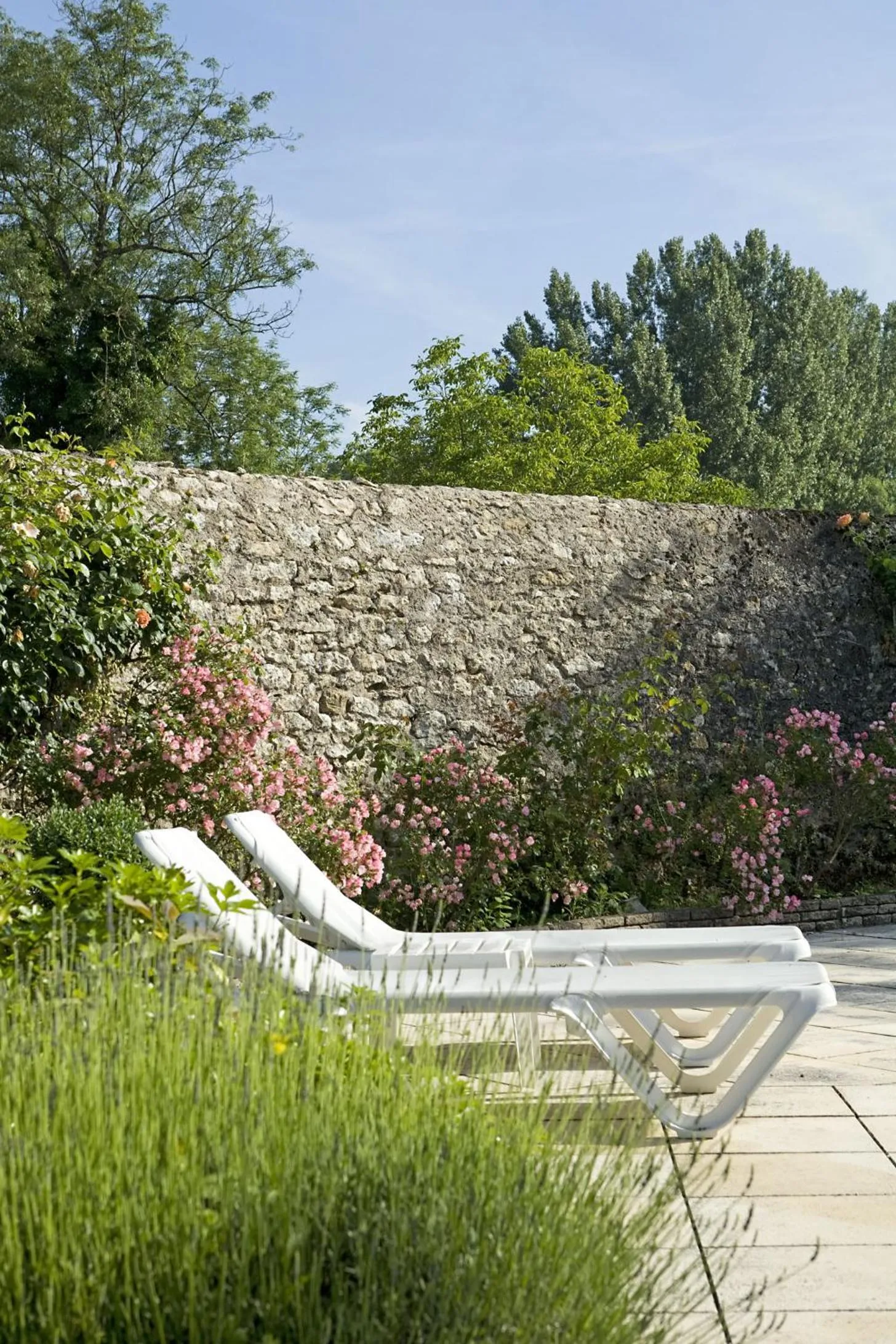 Garden in La Roseraie Hôtel Restaurant