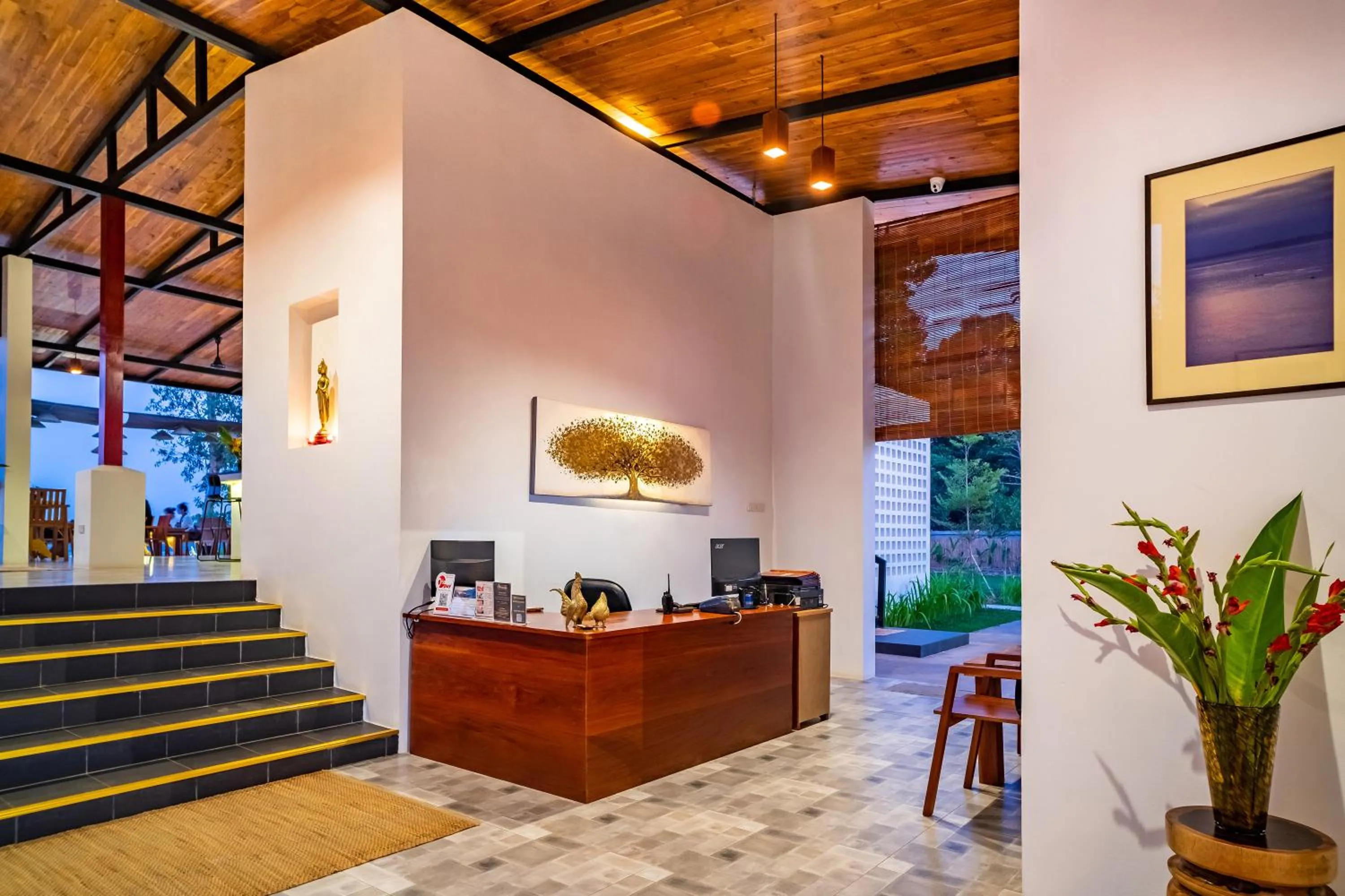 Lobby or reception in The Riviera Champasak