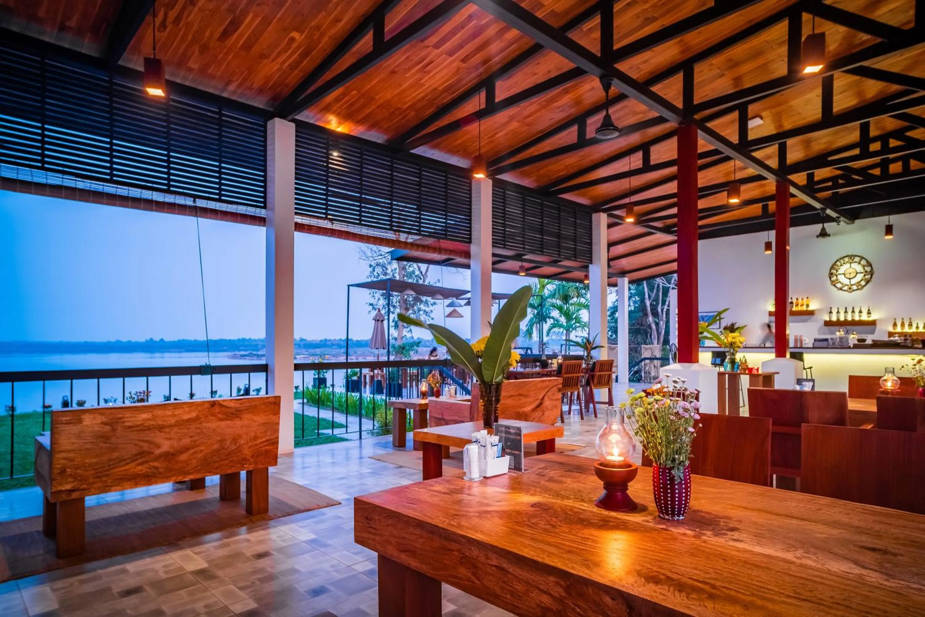 Restaurant/places to eat in The Riviera Champasak