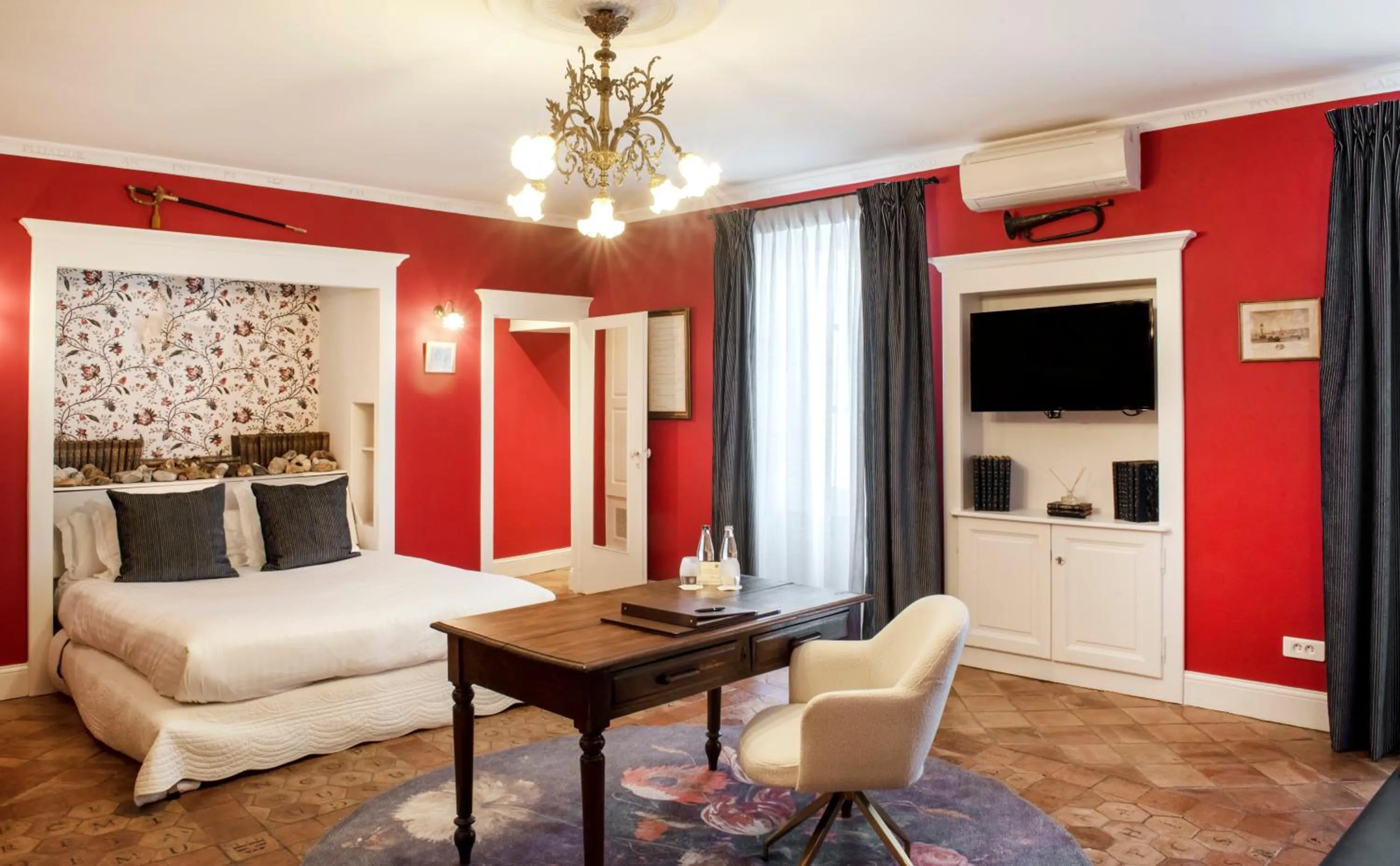 Balcony/Terrace, Bed in Le Clair de la Plume - Teritoria