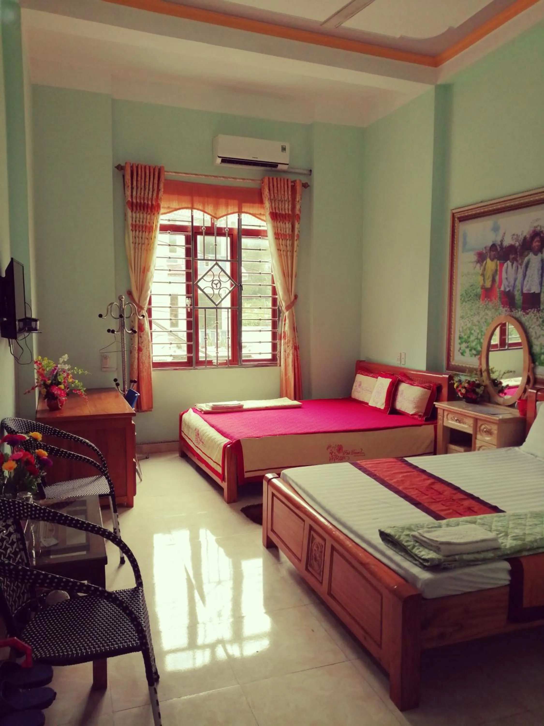 Bed in Hotel Thien An