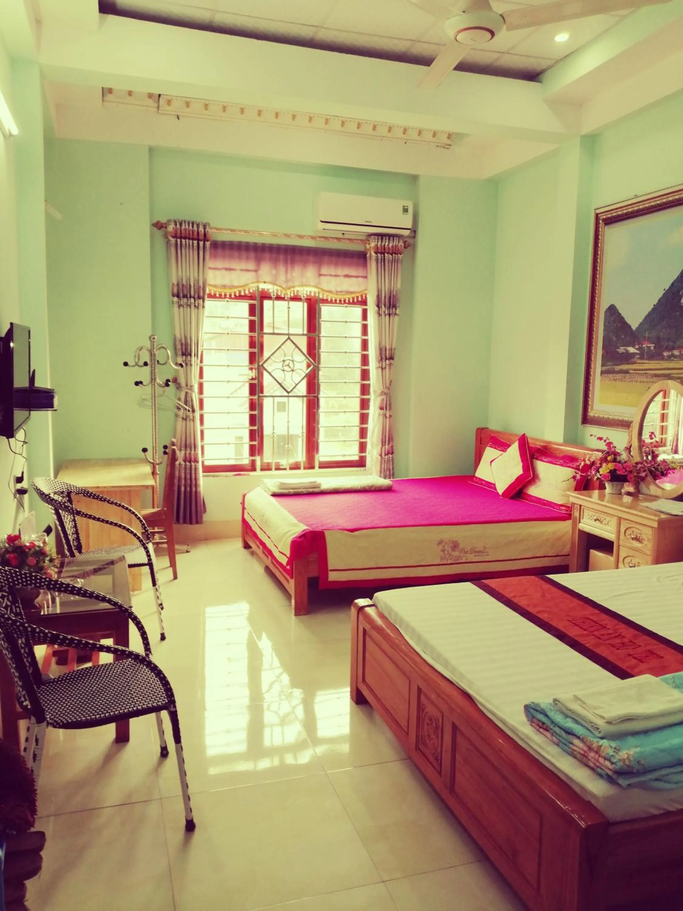 Bed in Hotel Thien An