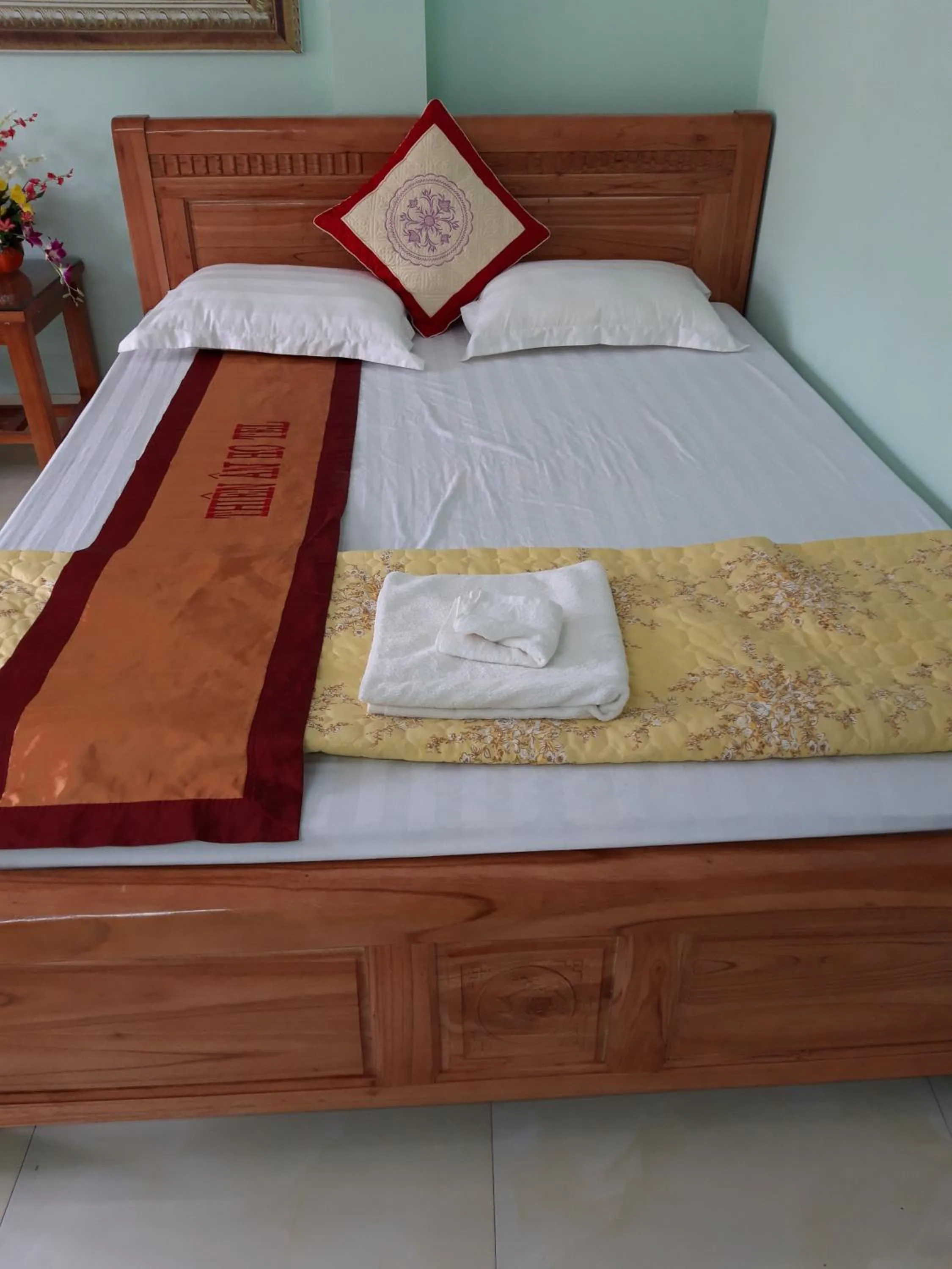 Bed in Hotel Thien An