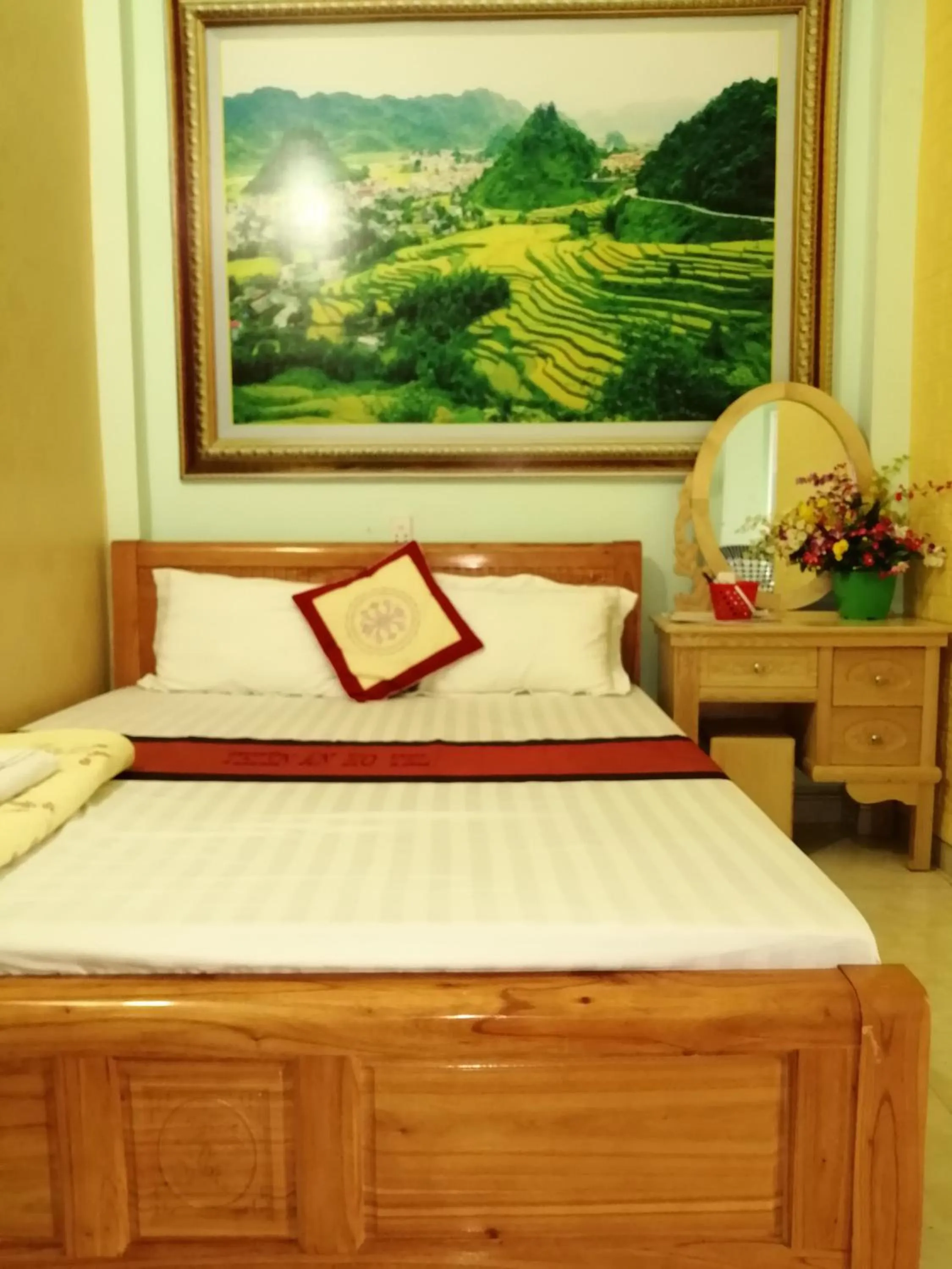 Bed in Hotel Thien An