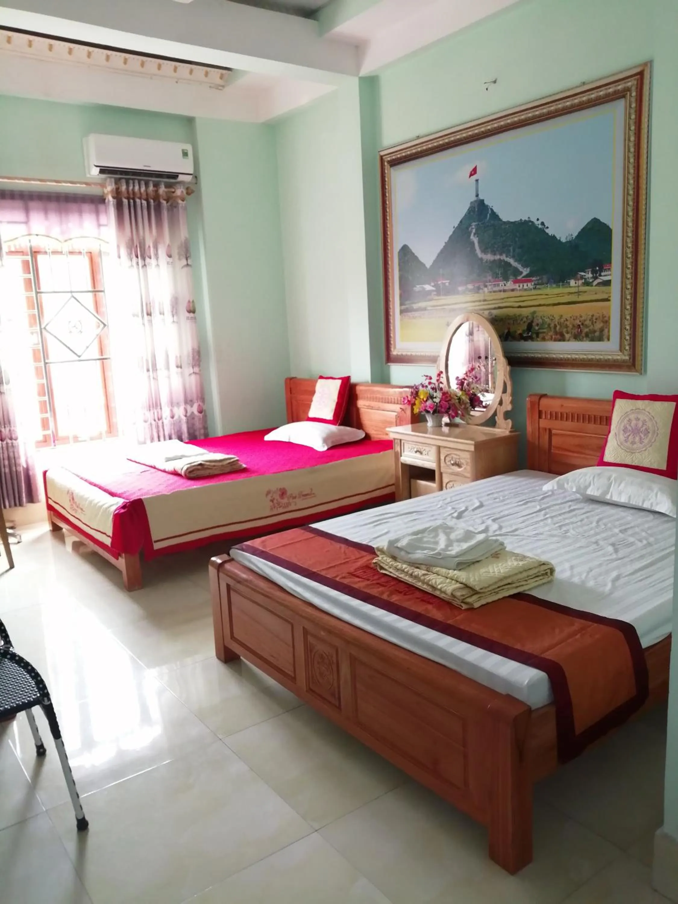 Bed in Hotel Thien An