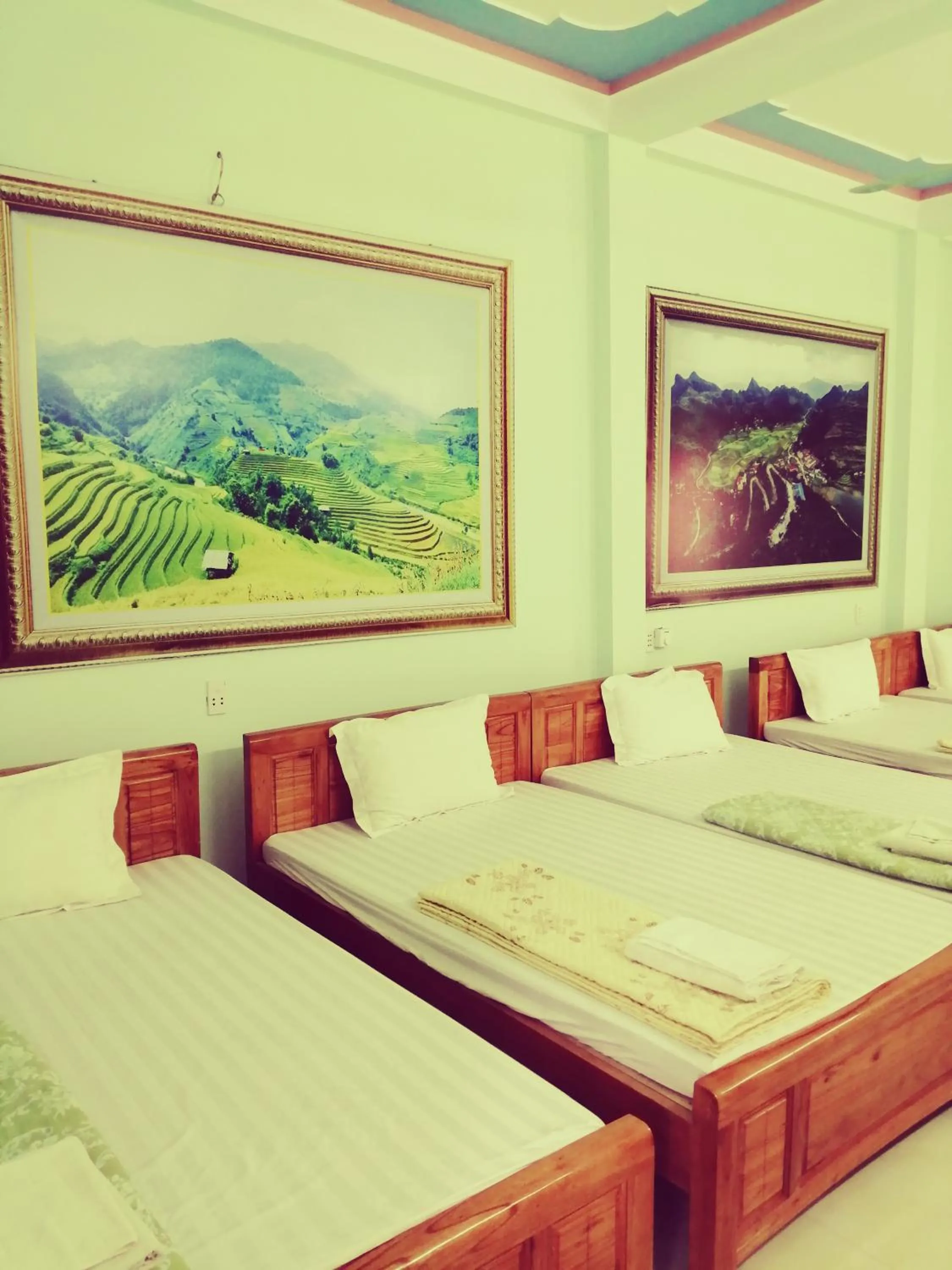 Bed in Hotel Thien An