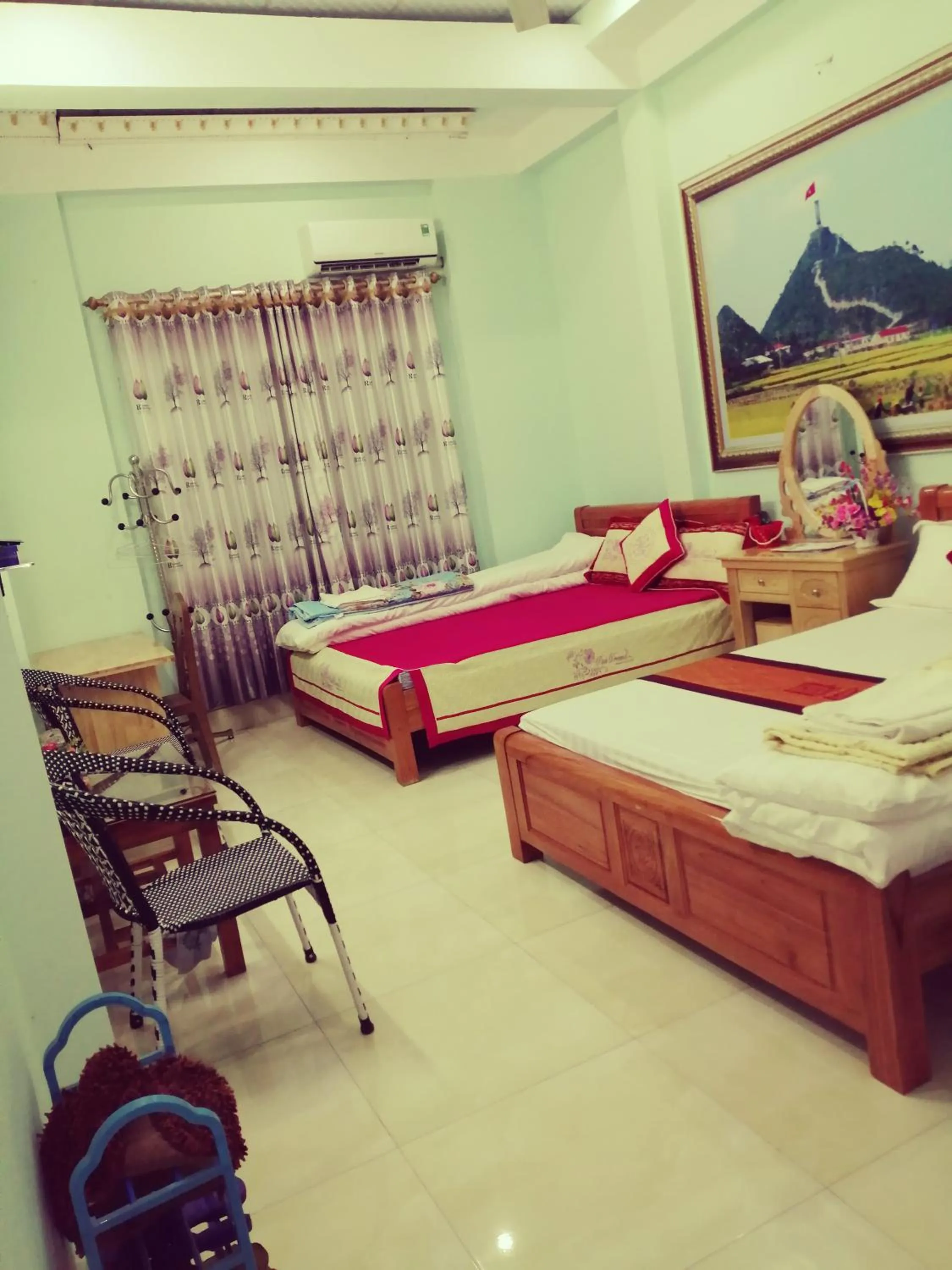 Bed in Hotel Thien An