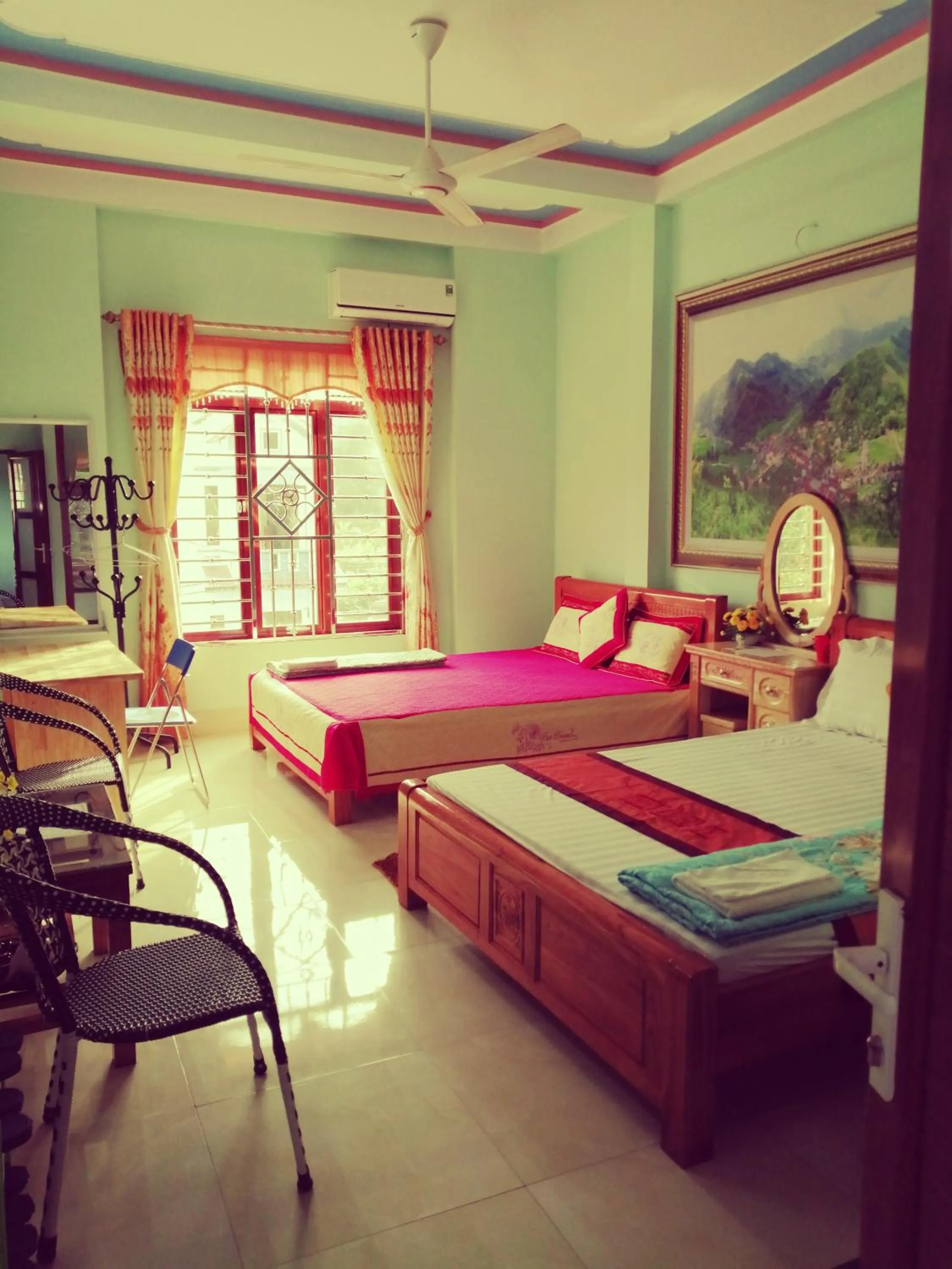 Bed in Hotel Thien An