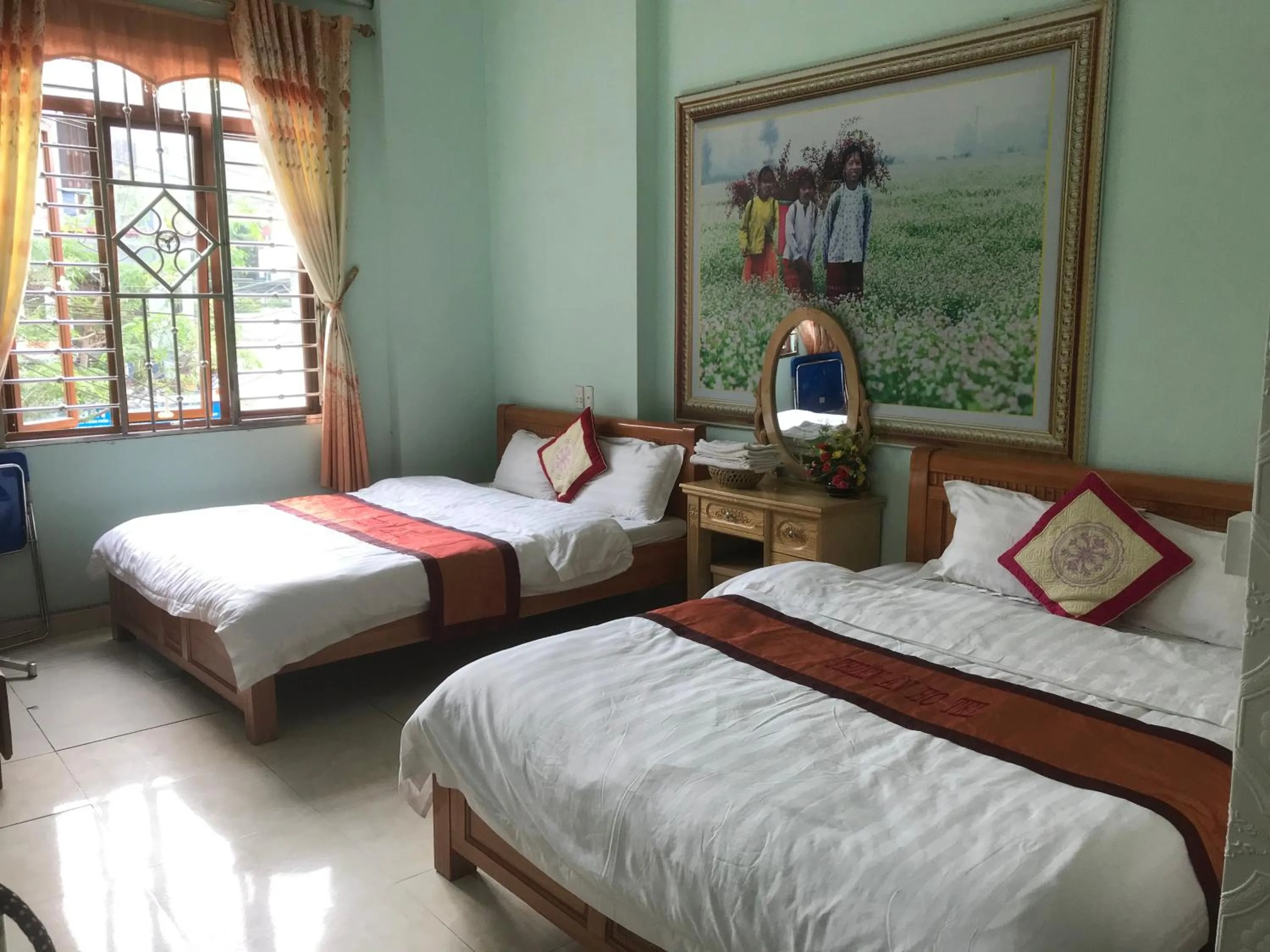 Bed in Hotel Thien An