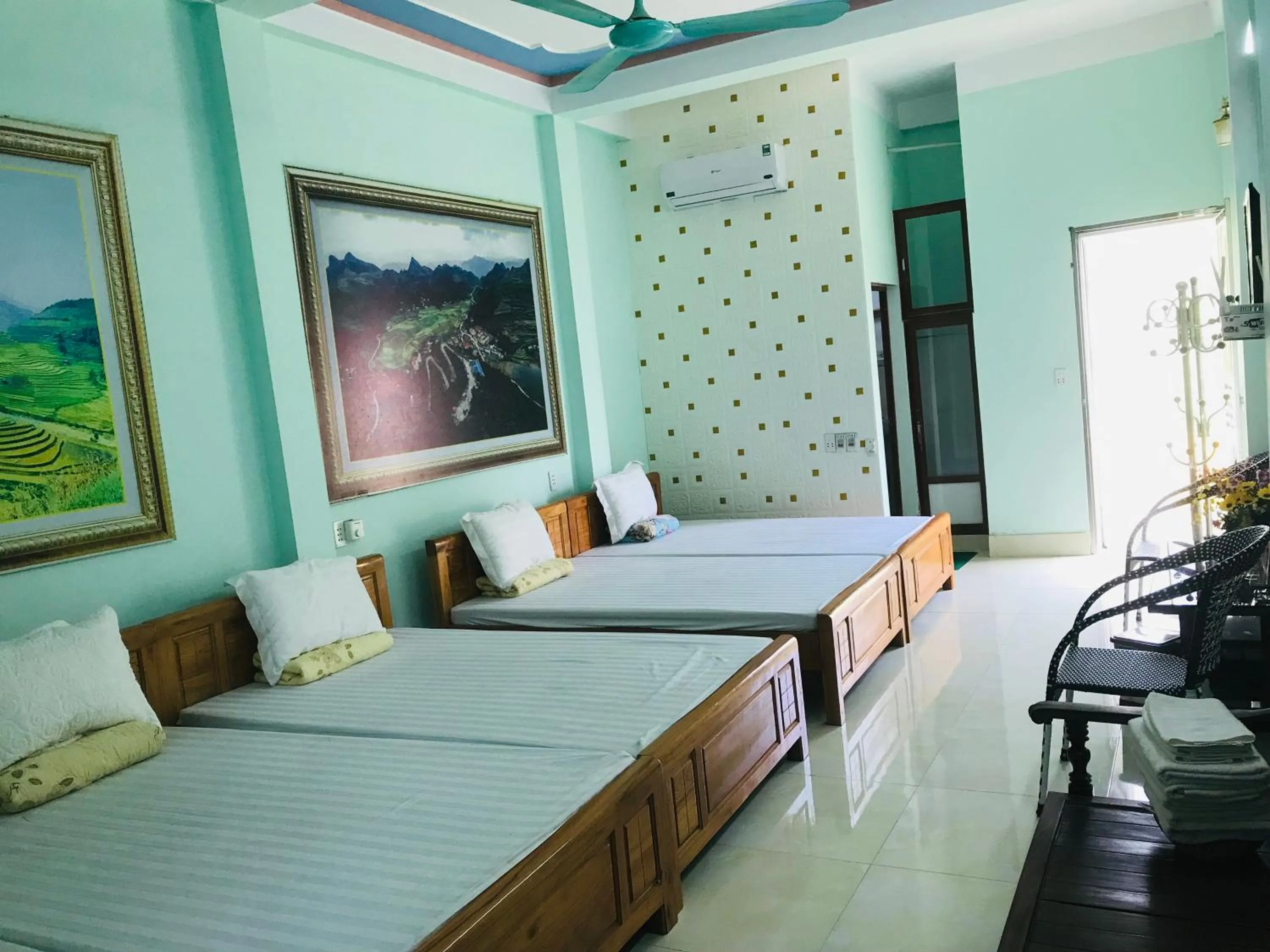Bed in Hotel Thien An