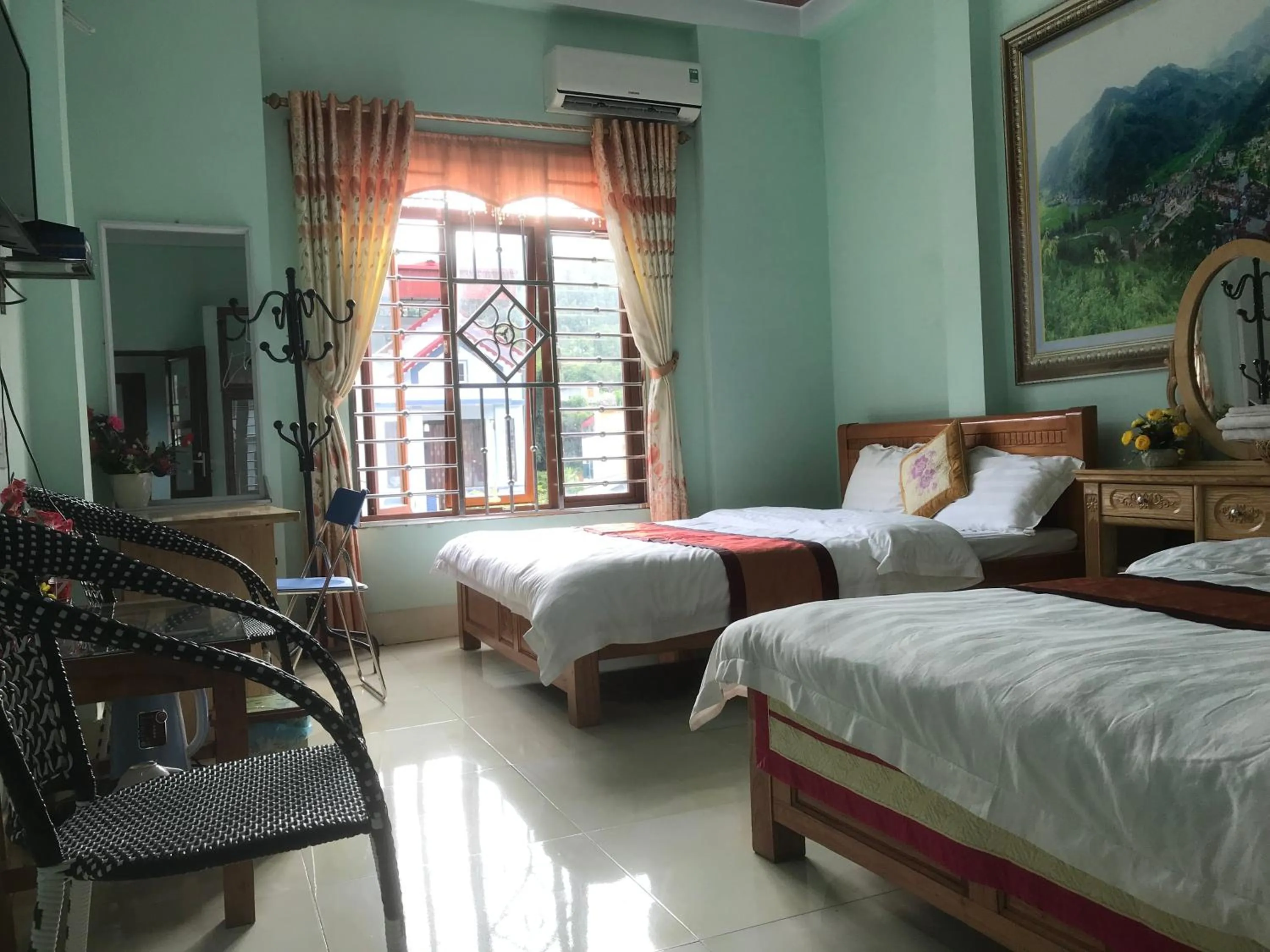 Bed in Hotel Thien An