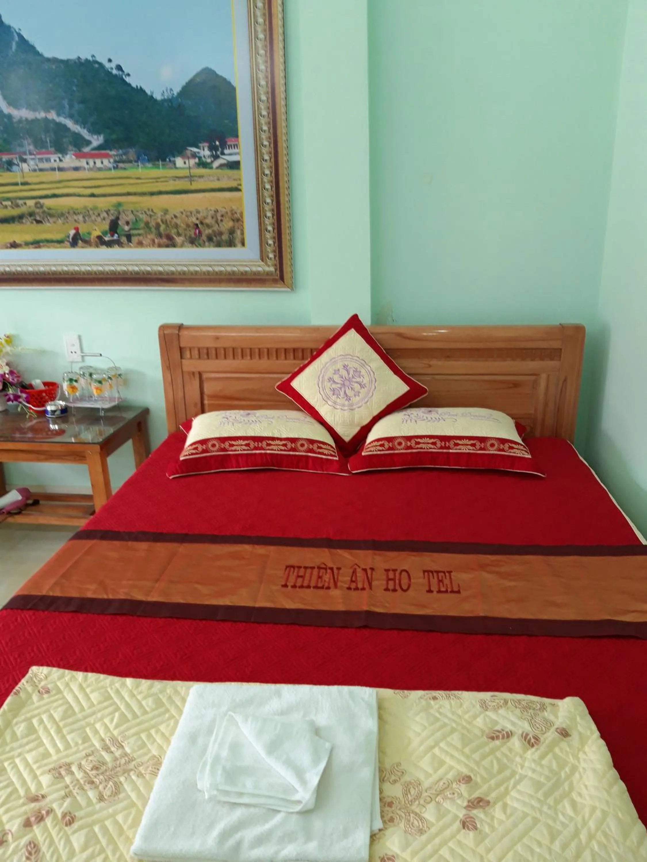 Bed in Hotel Thien An