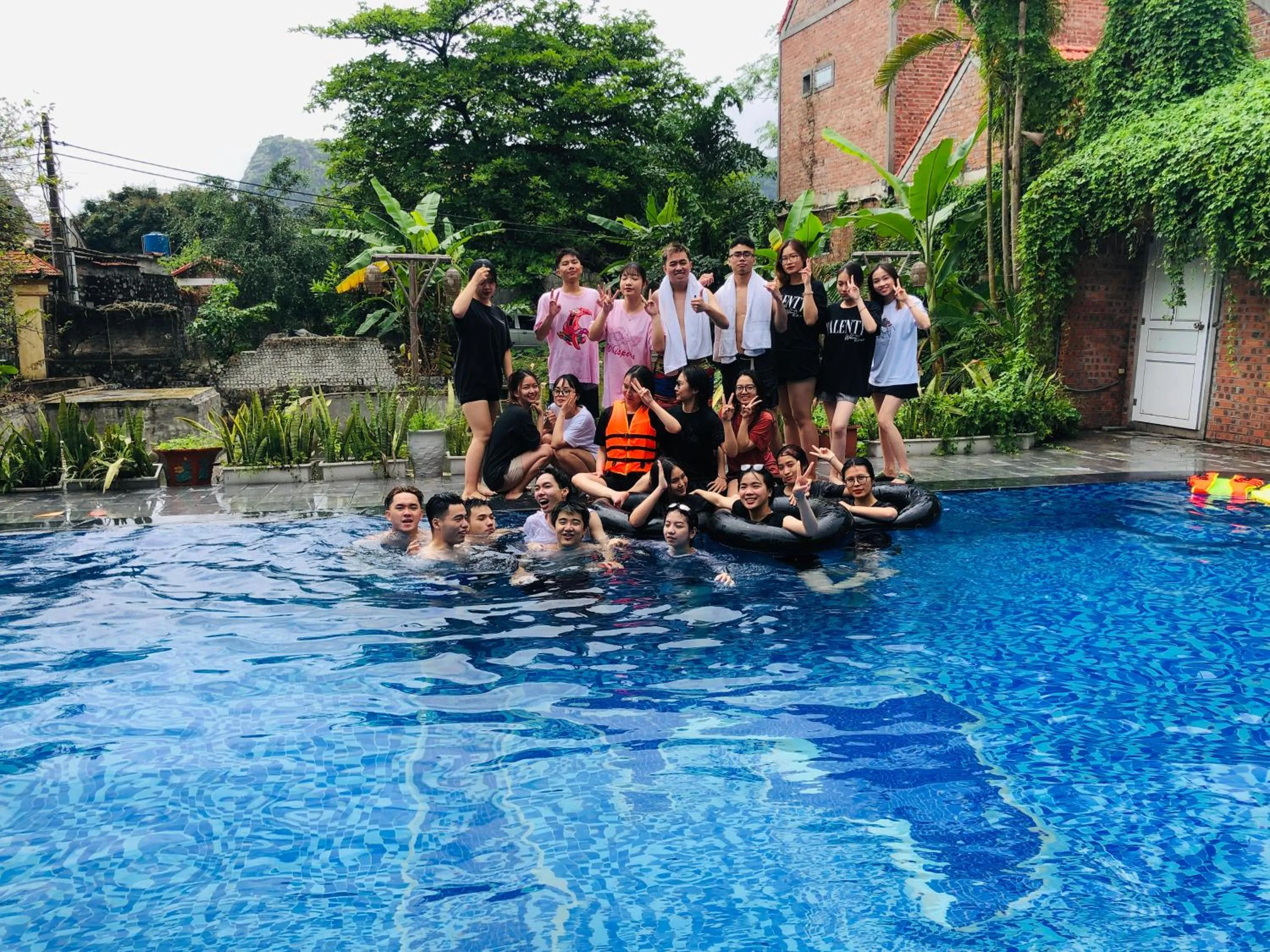 Swimming pool in Ninh Binh Greenland Homestay